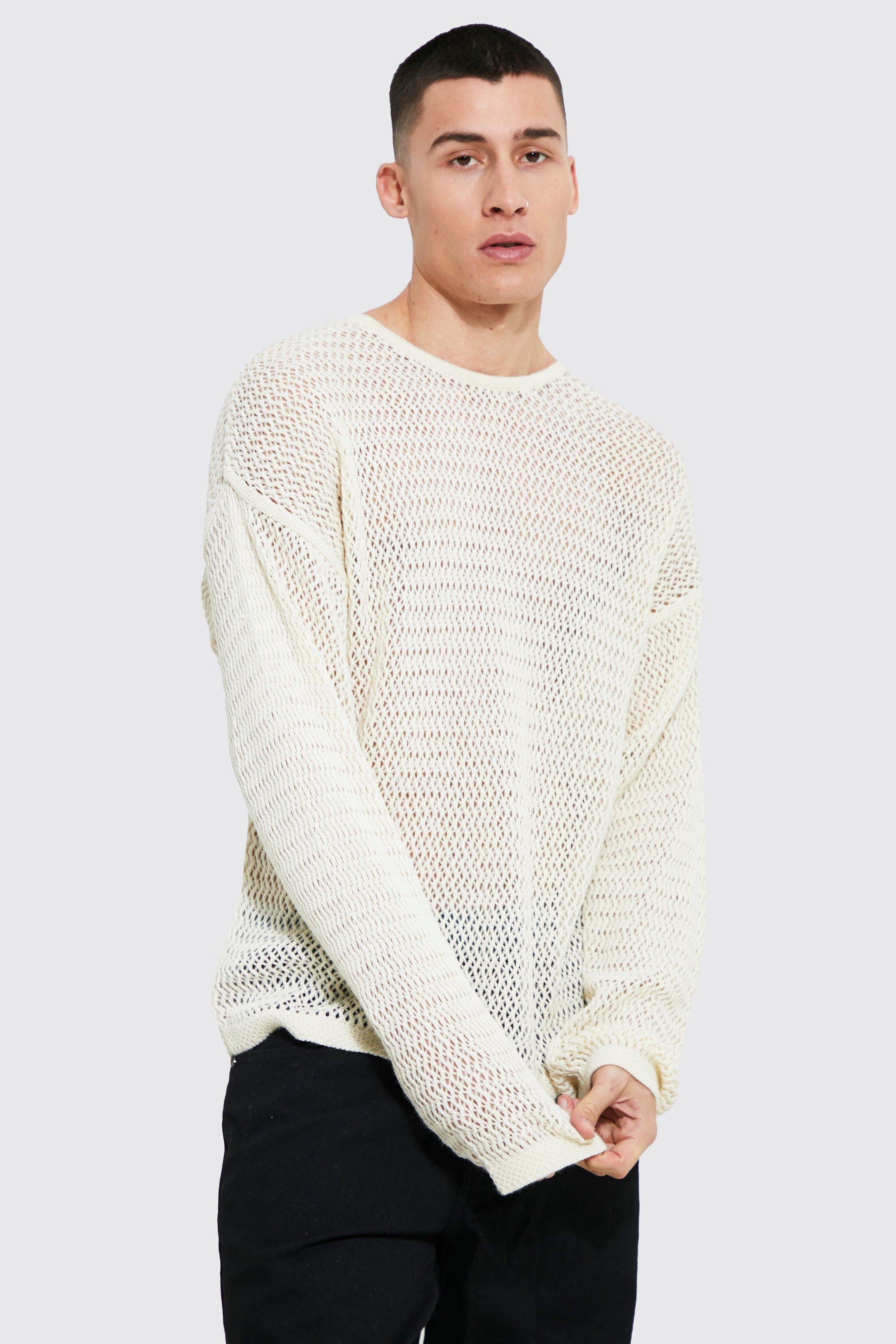 boohooMAN Men's Oversized Knitted Sweater and Short