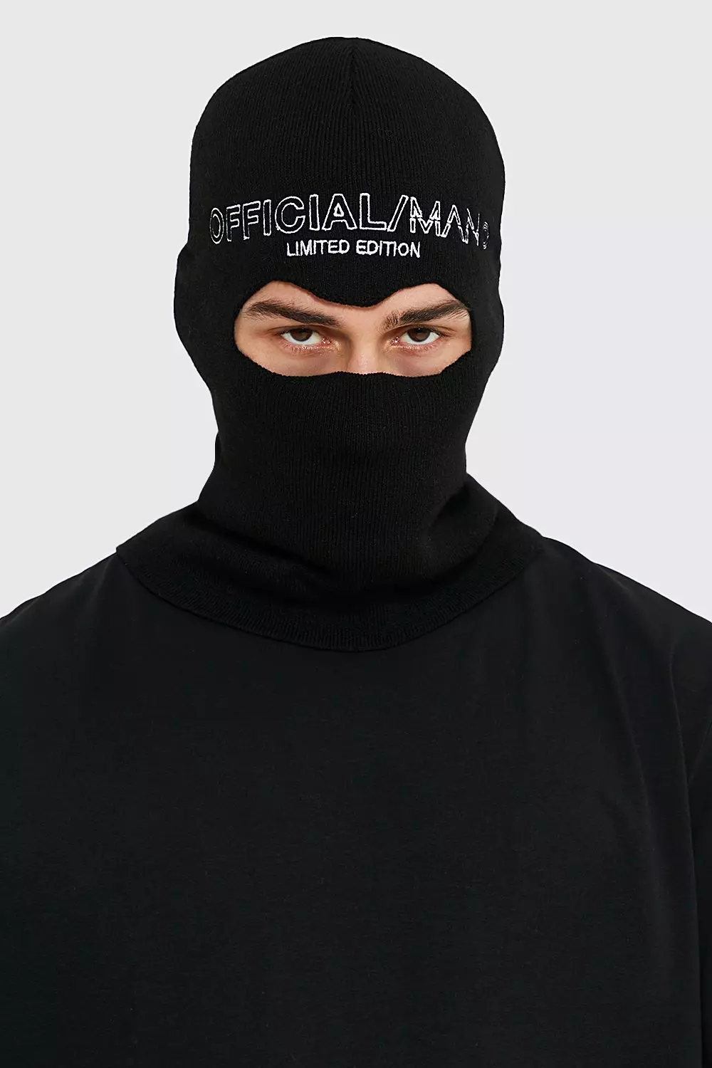 Black Official Man Embroidered Balaclava alternative image