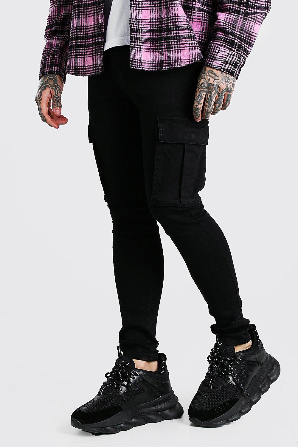 Tall Skinny Stretch Carpenter Cargo Jeans