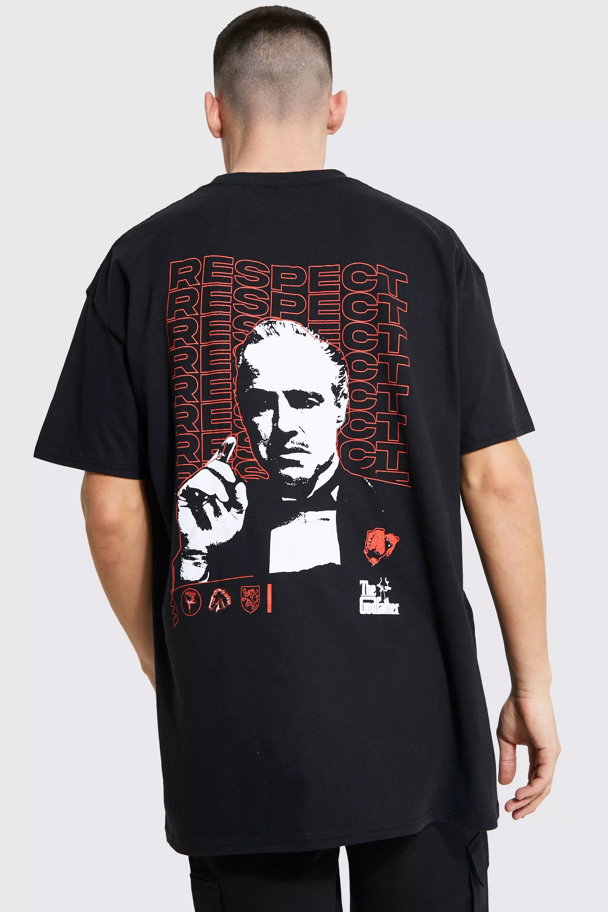 Black The Godfather License T-shirt alternative image
