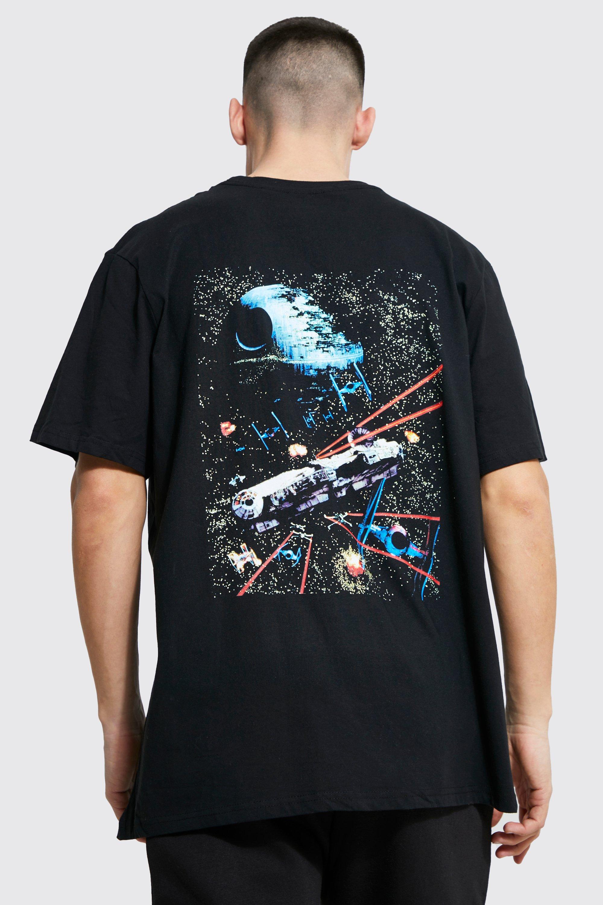 Oversized Star Wars Back Print T-shirt | boohooMAN USA