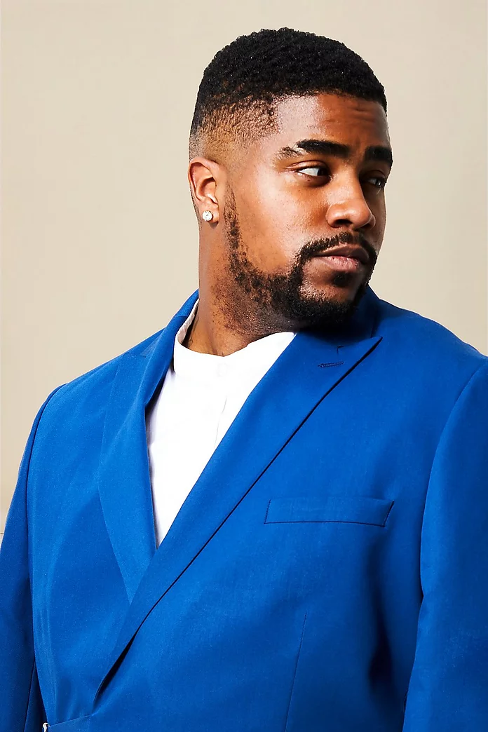 Plus Double Breasted Belted Slim Suit Jacket | boohooMAN USA Plus Double Breasted Belted Slim Suit Jacket | boohooMAN USA