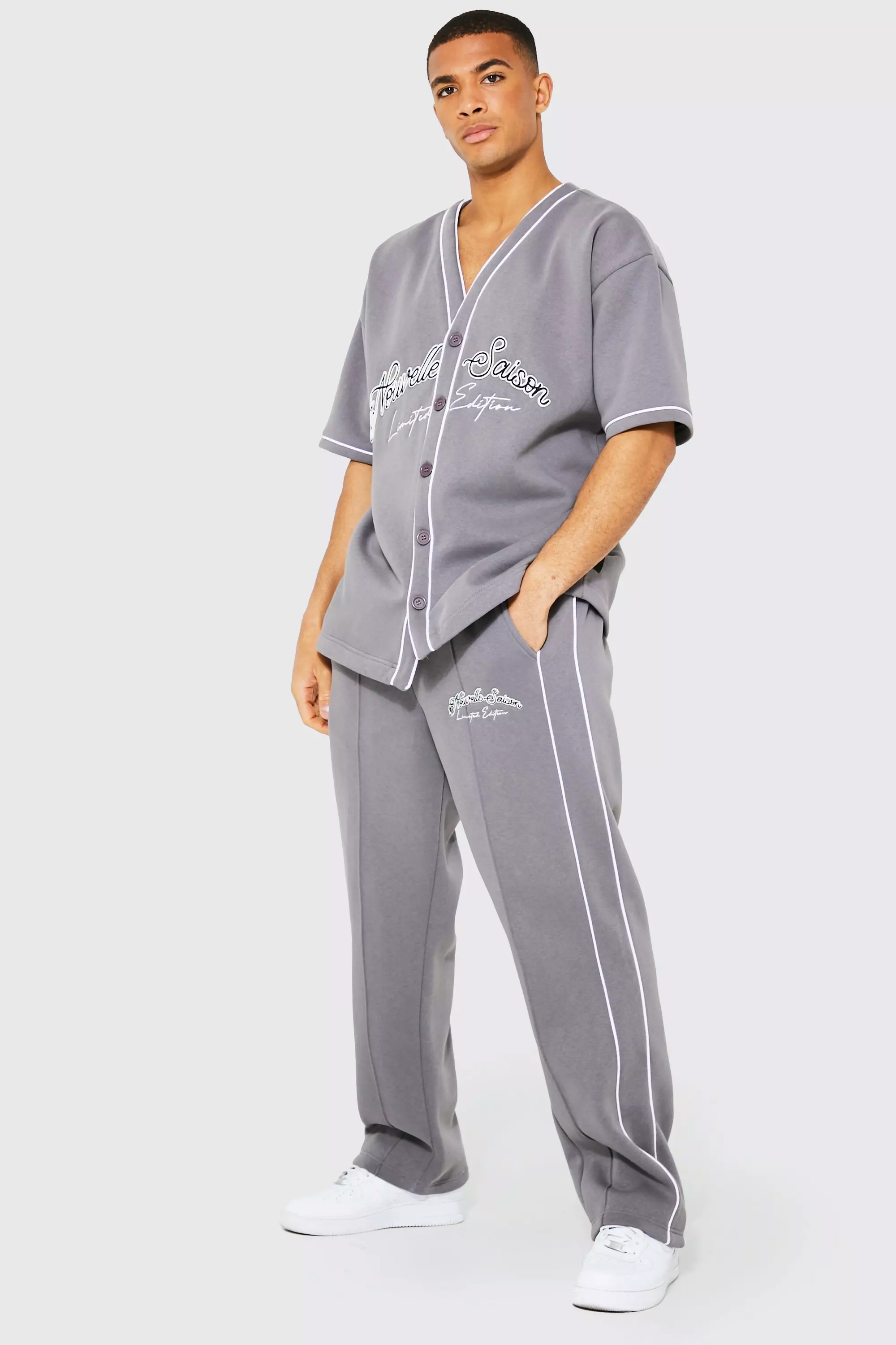 Boohooman jogger set hotsell
