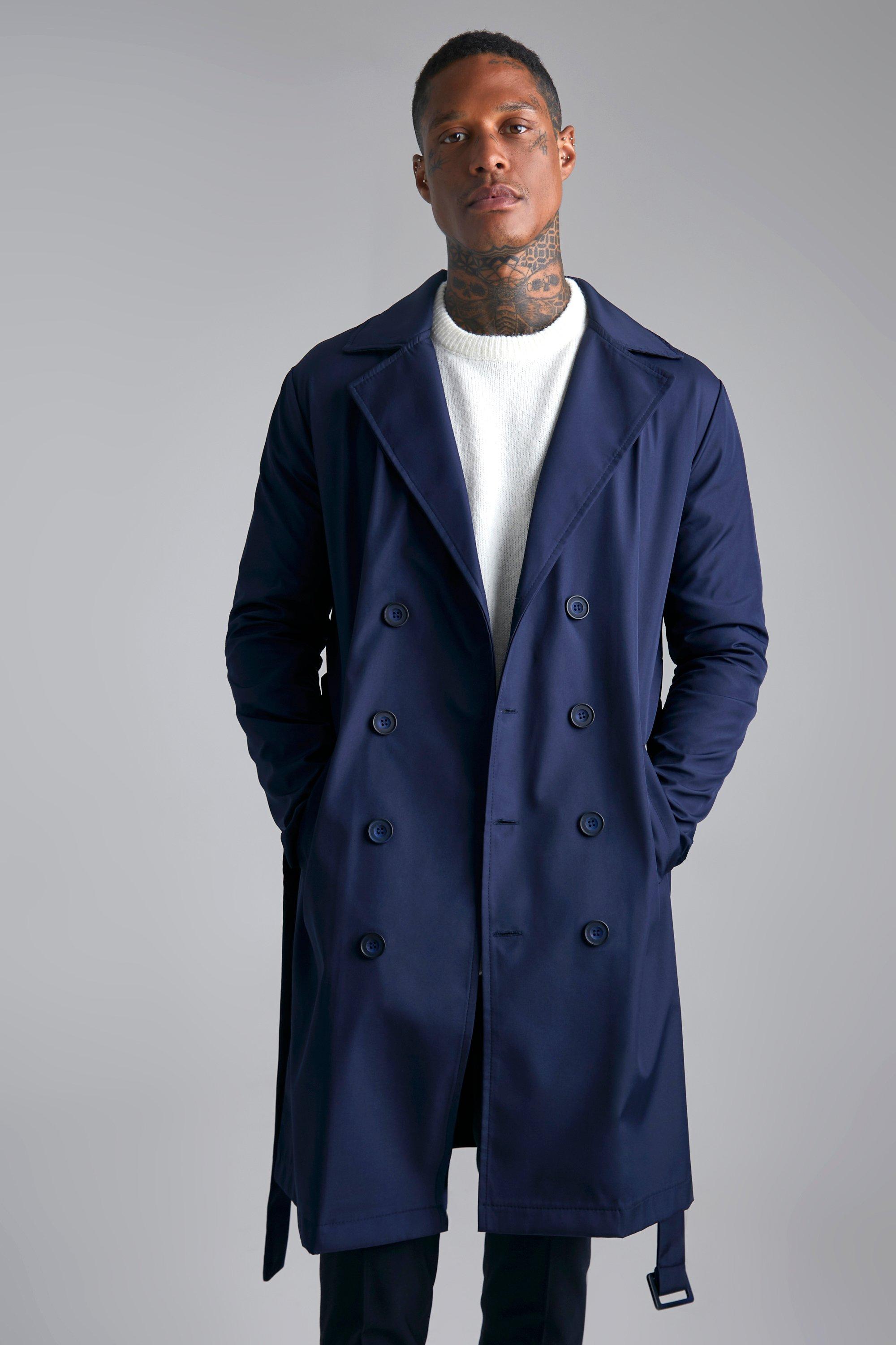 Boohooman trench coat hotsell