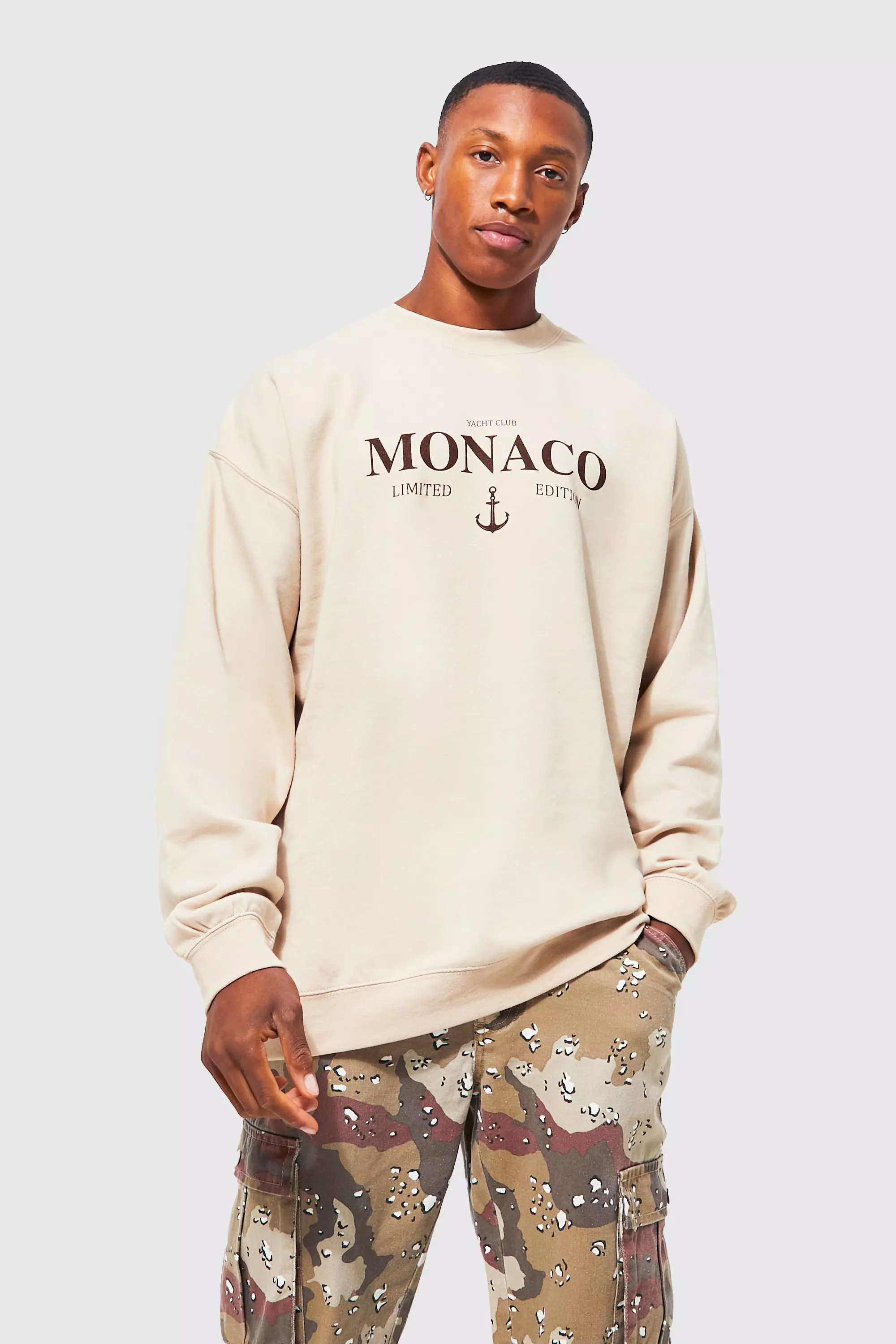 Ofcl Homme Oversized Jersey Bomber Jacket | boohooMAN USA