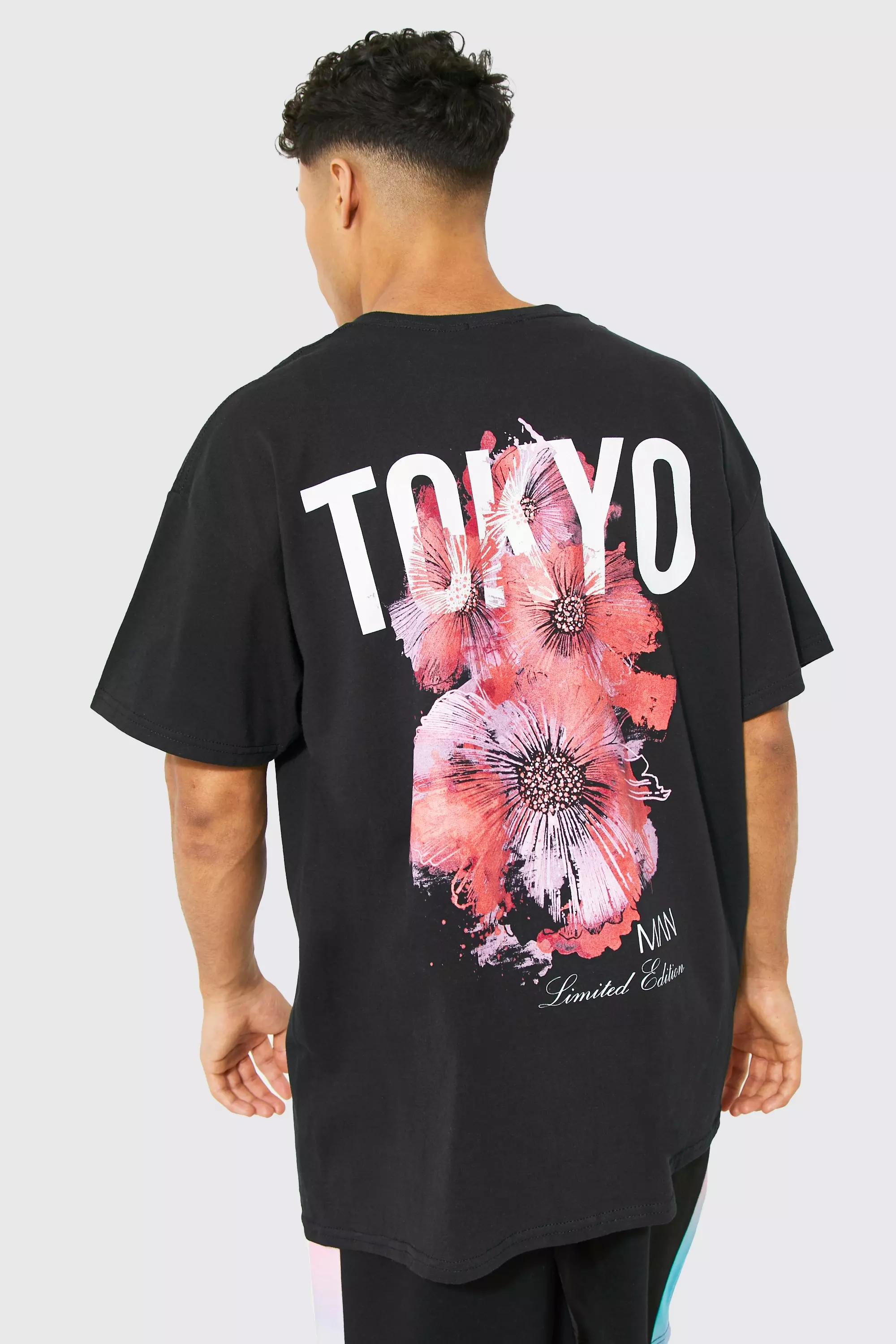 Oversized Tokyo Back Print T-shirt | boohooMAN USA