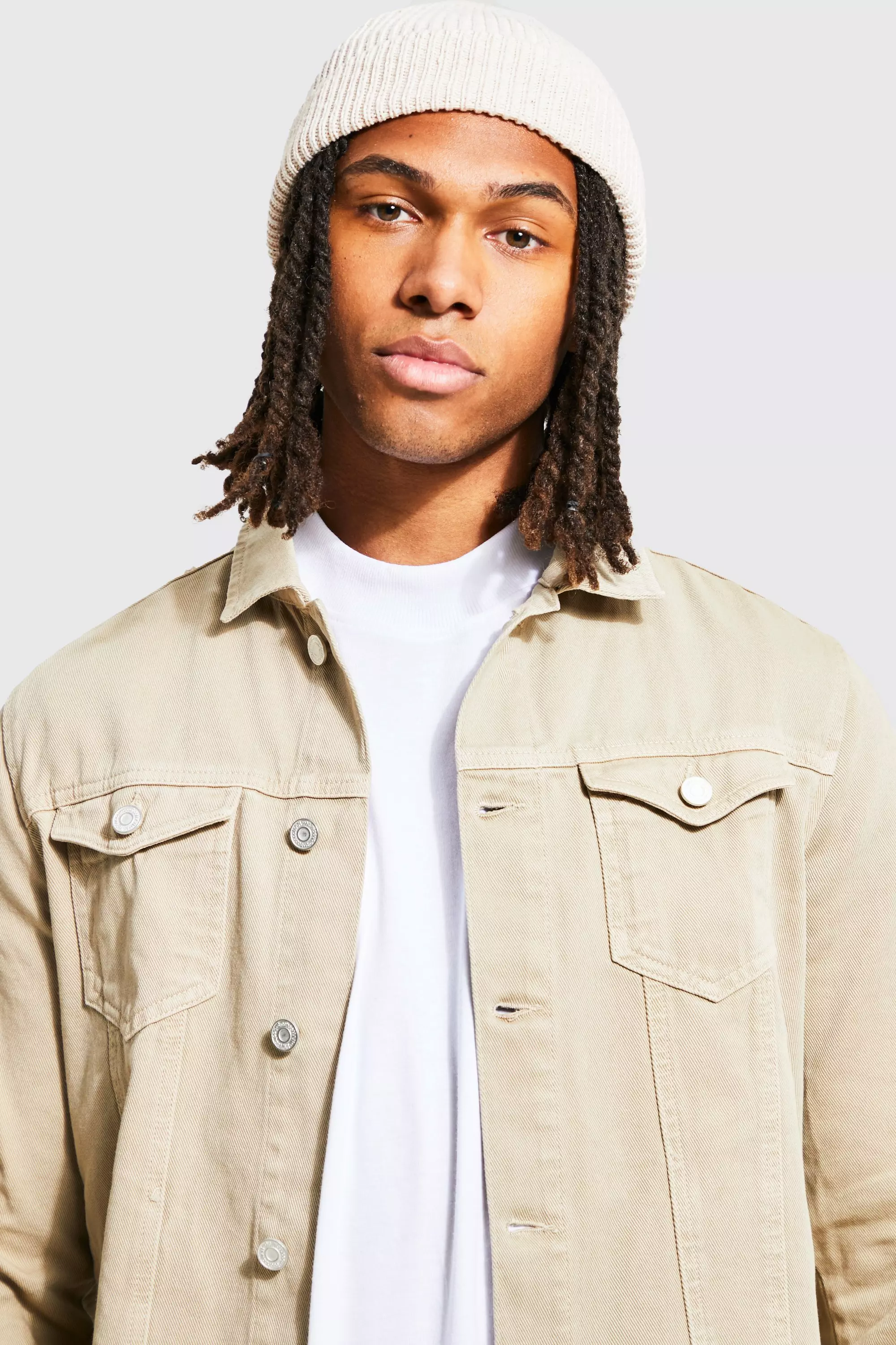 Regular Overdye Washed Denim Jacket boohooMAN