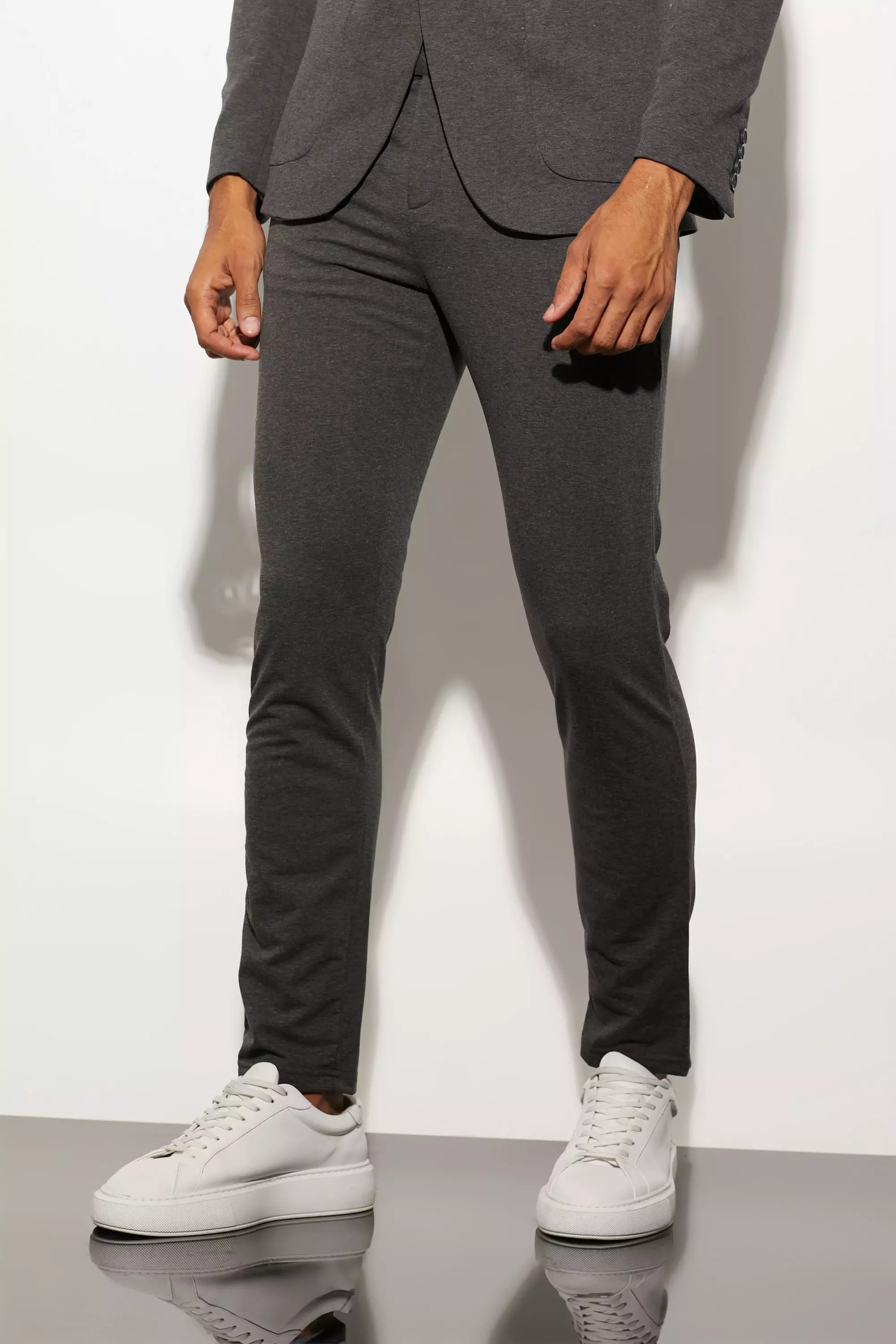 Gray skinny outlet suit