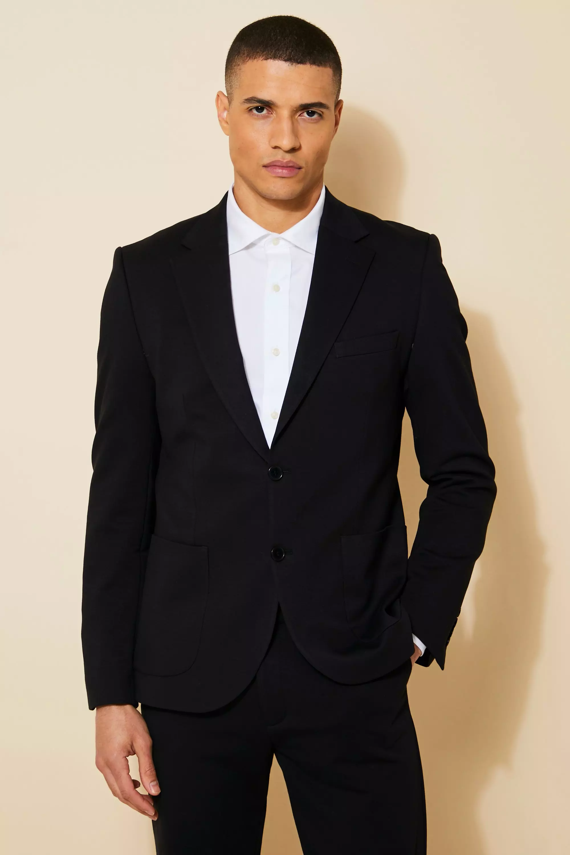 Jersey suit outlet jacket