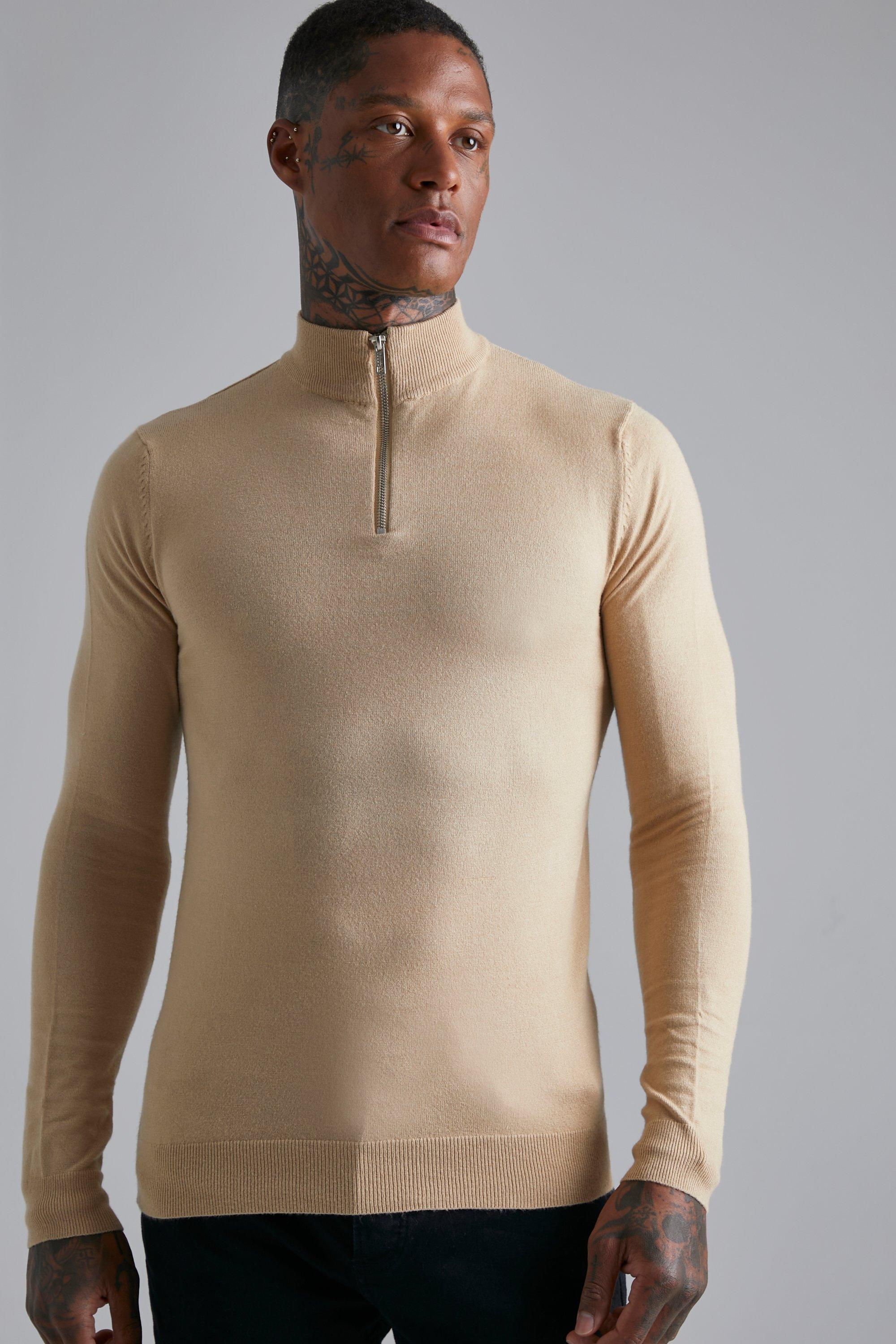 Boohooman half zip jumper new arrivals