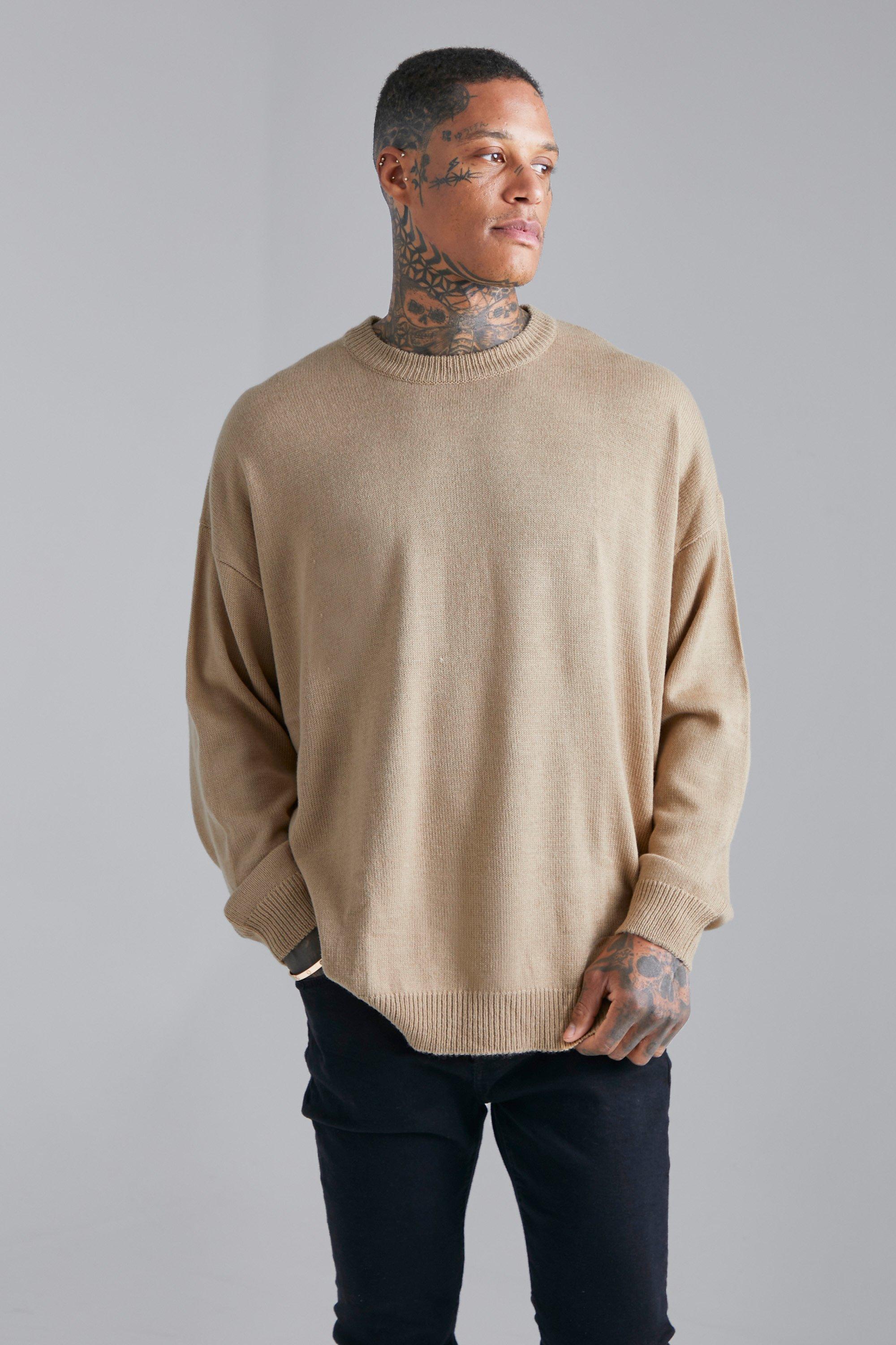 Oversized Crew Neck Chunky Jumper