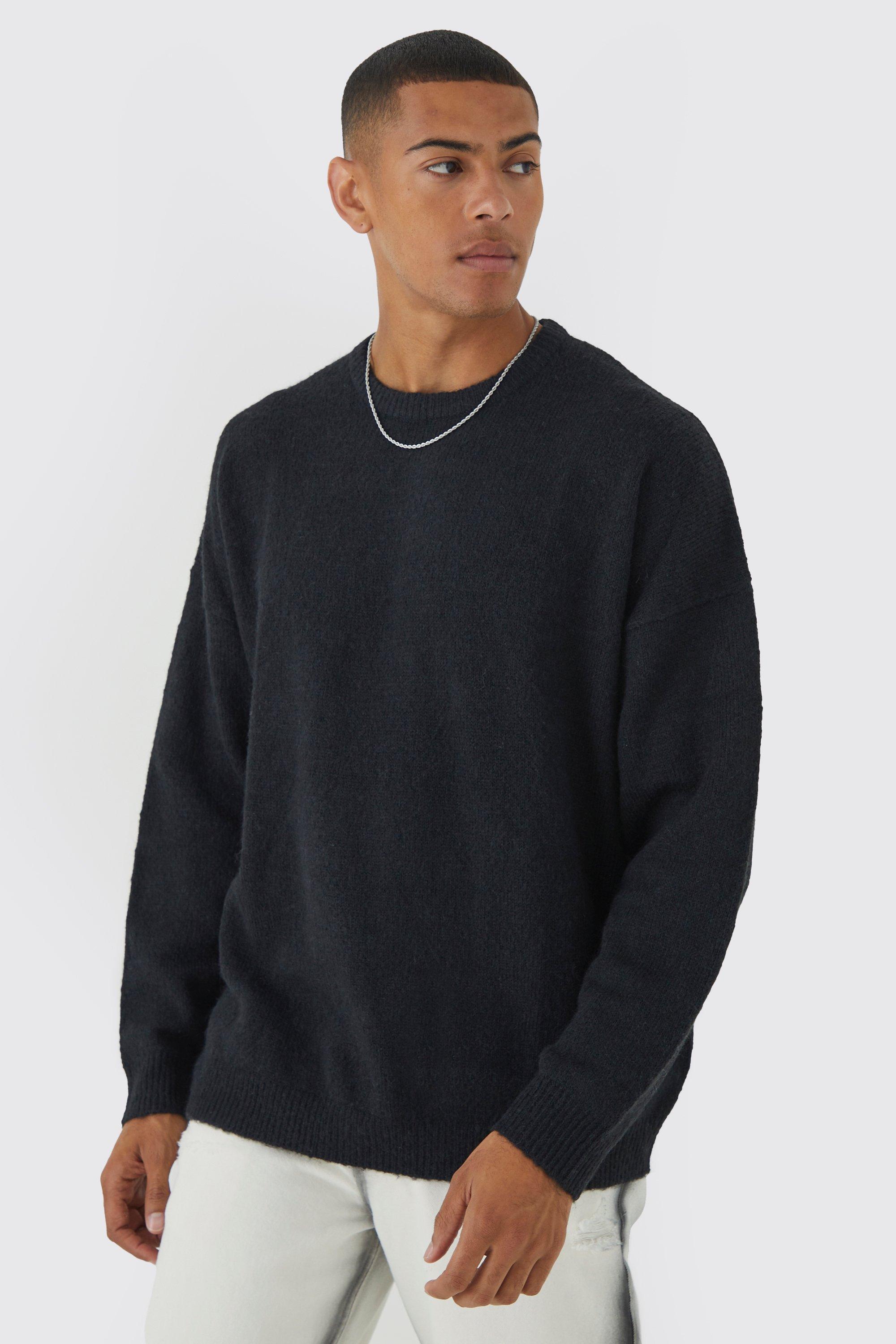 Oversized Cable Brushed Yarn Knitted Jumper