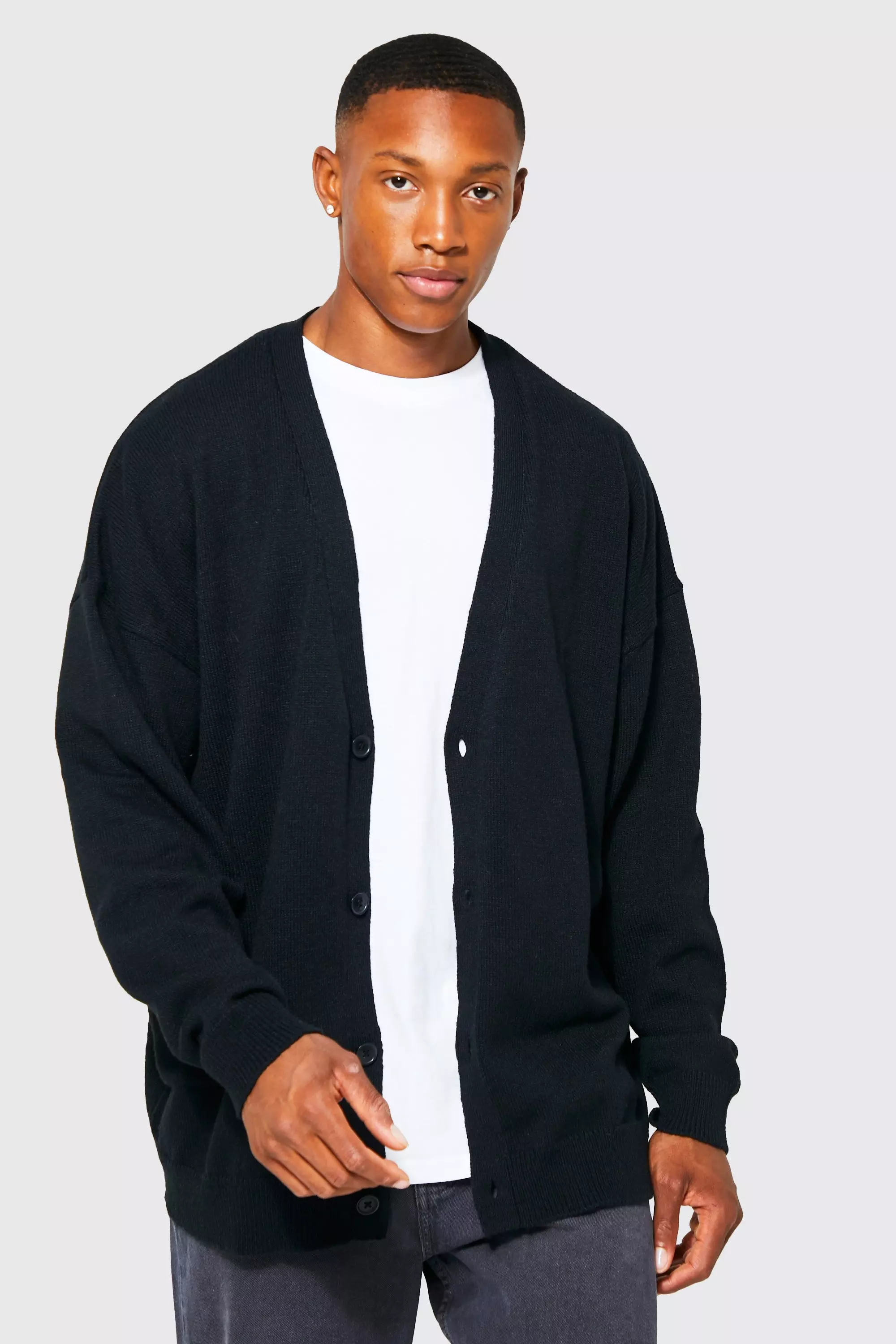 Gestickte Oversize Beanie, Black alternatives Bild