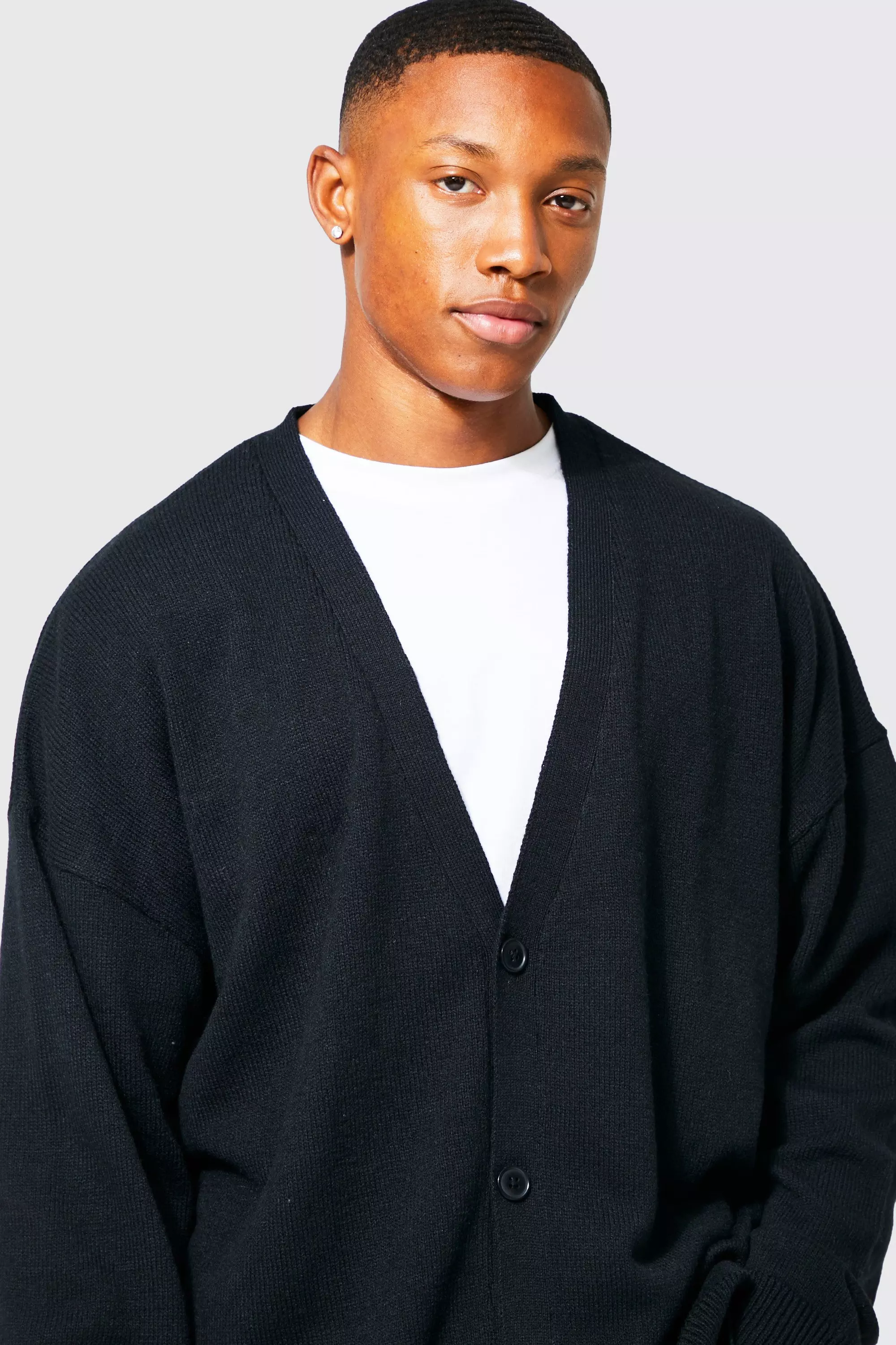 Gestickte Oversize Beanie, Black alternatives Bild