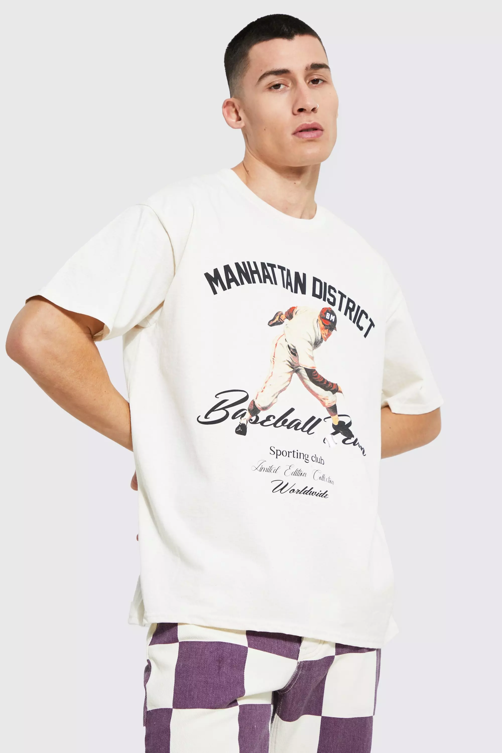 Oversized Ofcl Gym Class Graphic T-shirt | boohooMAN USA