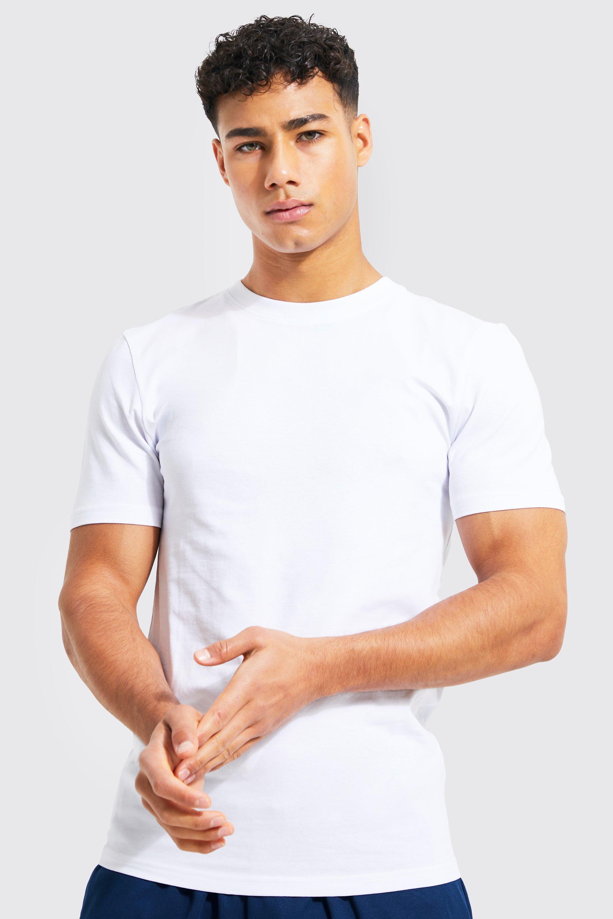 muscle white shirt