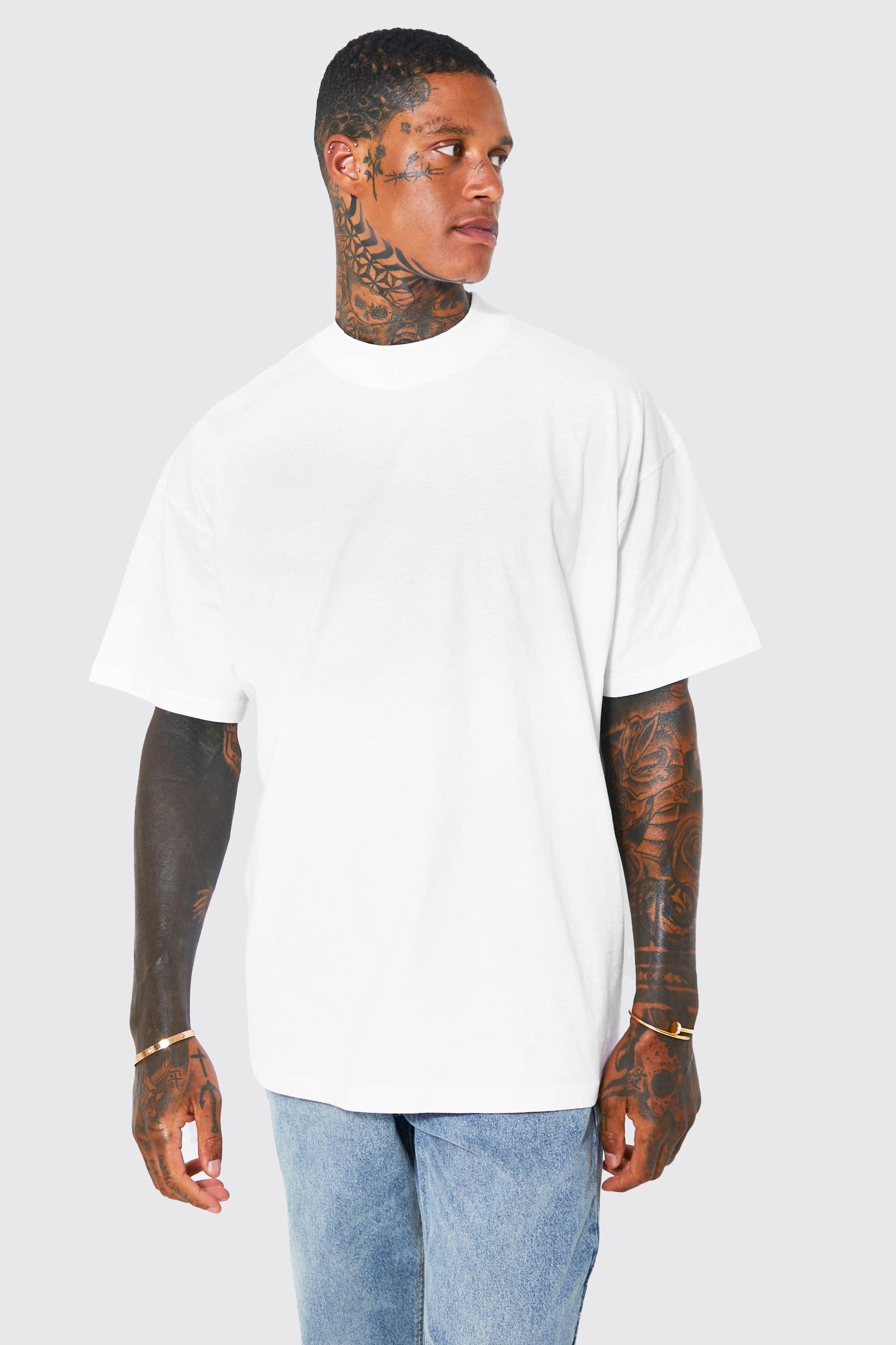 Oversized Extended Neck T-shirt | boohooMAN USA