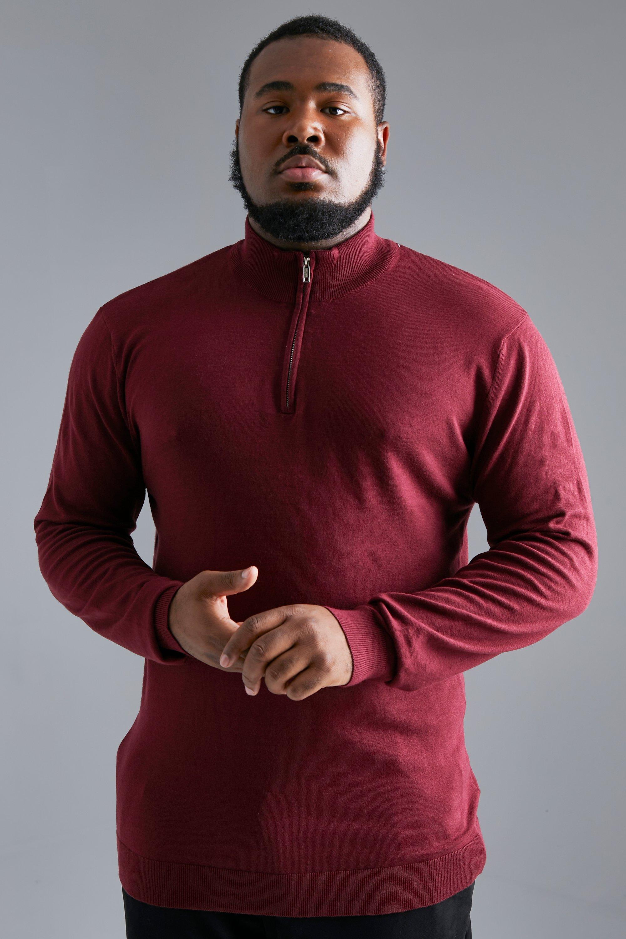 Boohooman half zip discount jumper