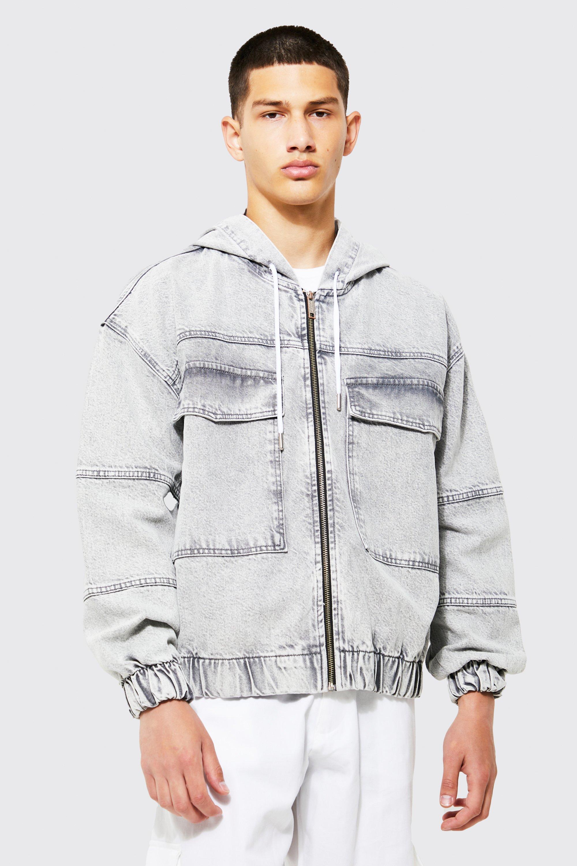 Scotch & Soda Oversize Hooded Denim Parka