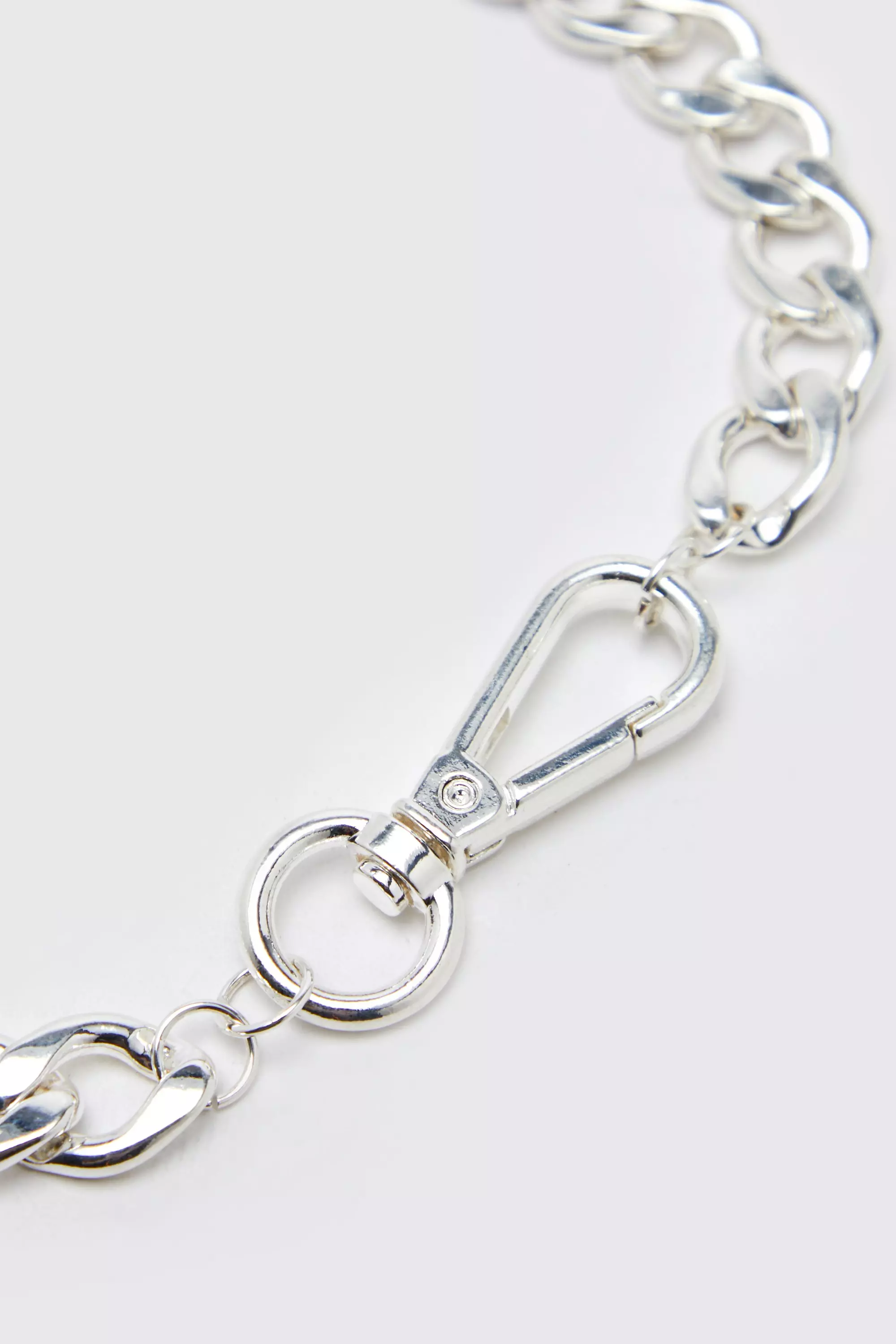 Collana A Catena Spessa Con Clip, Silver immagine alternativa