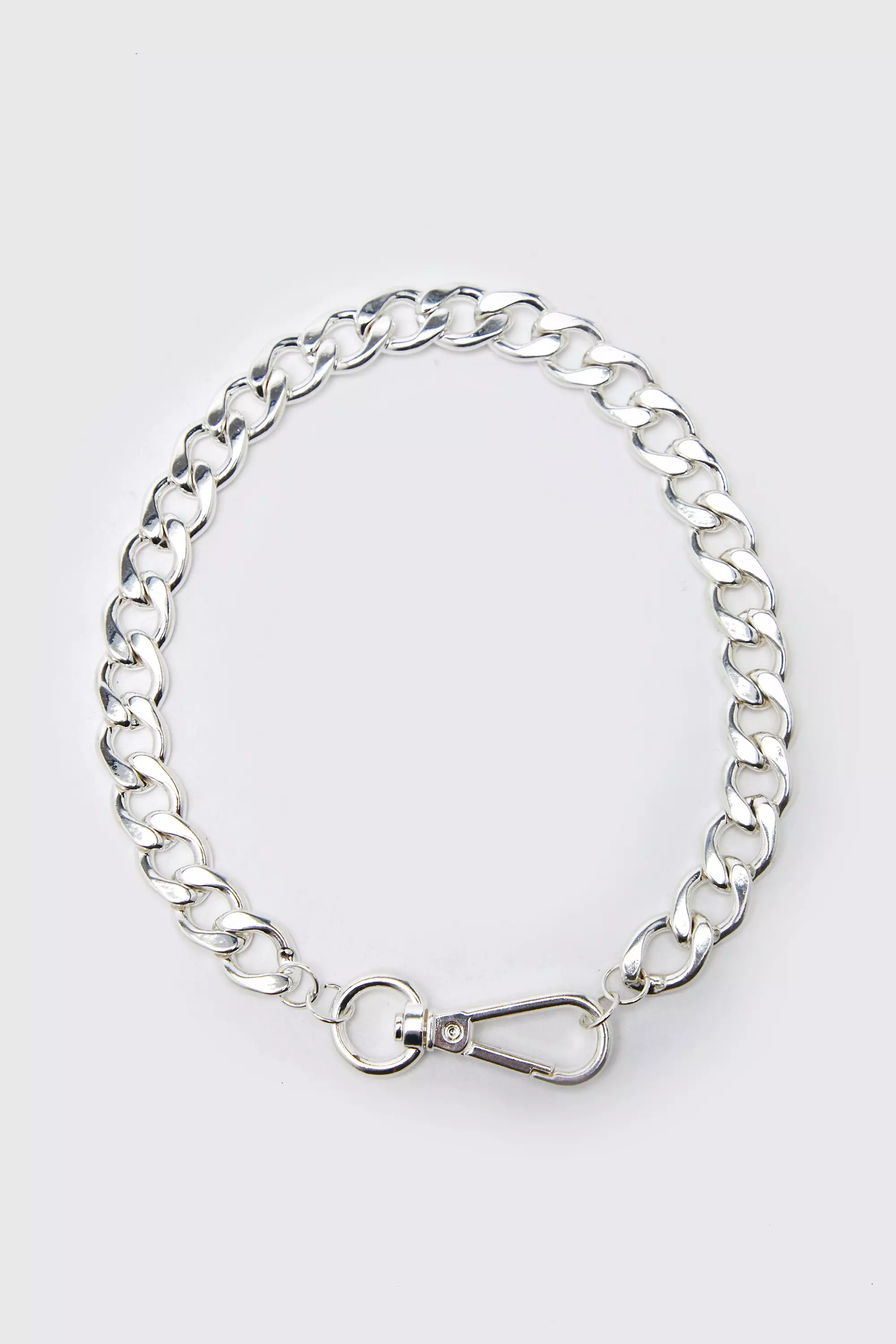 Collana A Catena Spessa Con Clip, Silver immagine alternativa