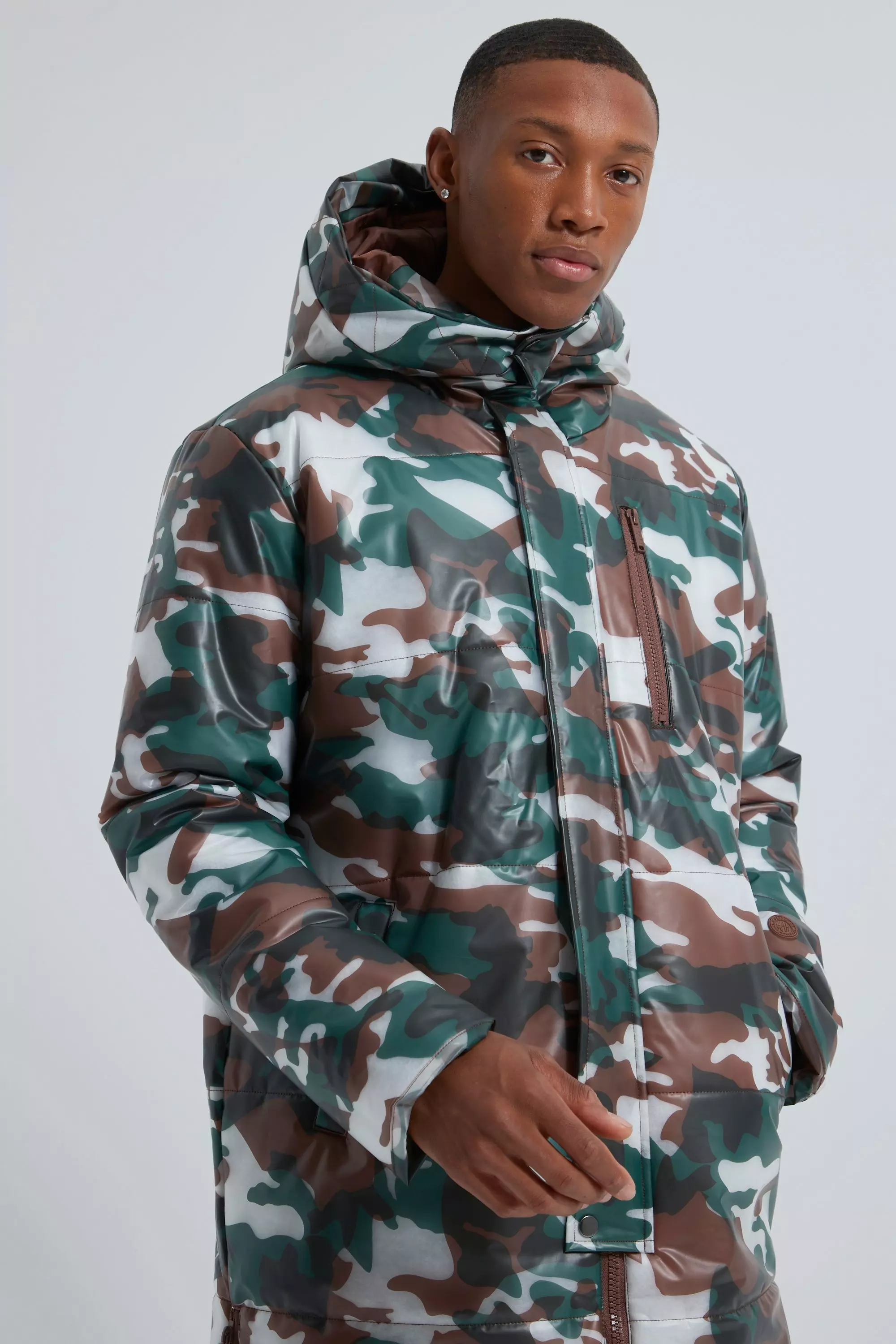 Transparente Camouflage Steppjacke, Multi alternatives Bild