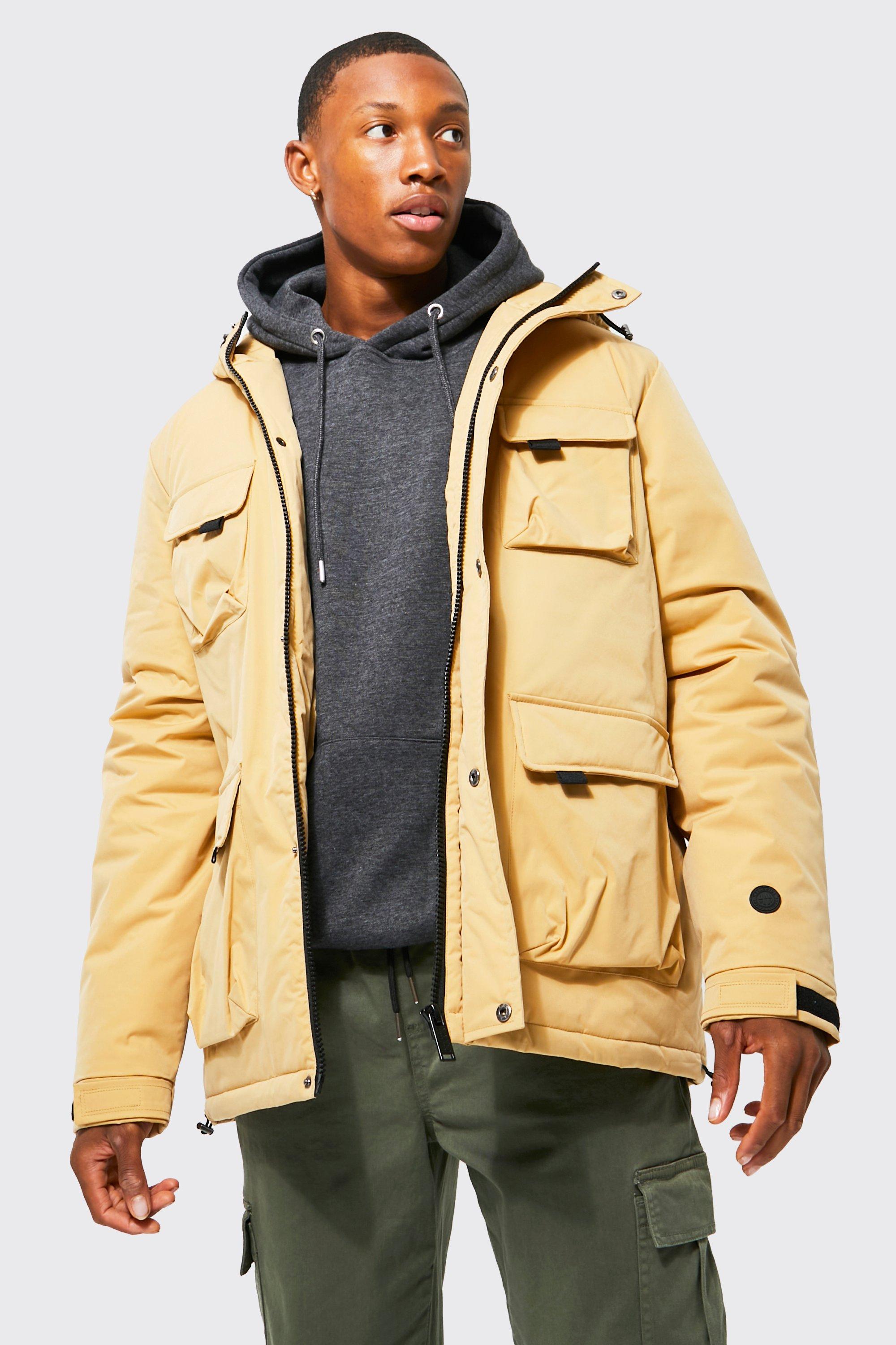 Mens smart parka hot sale coats