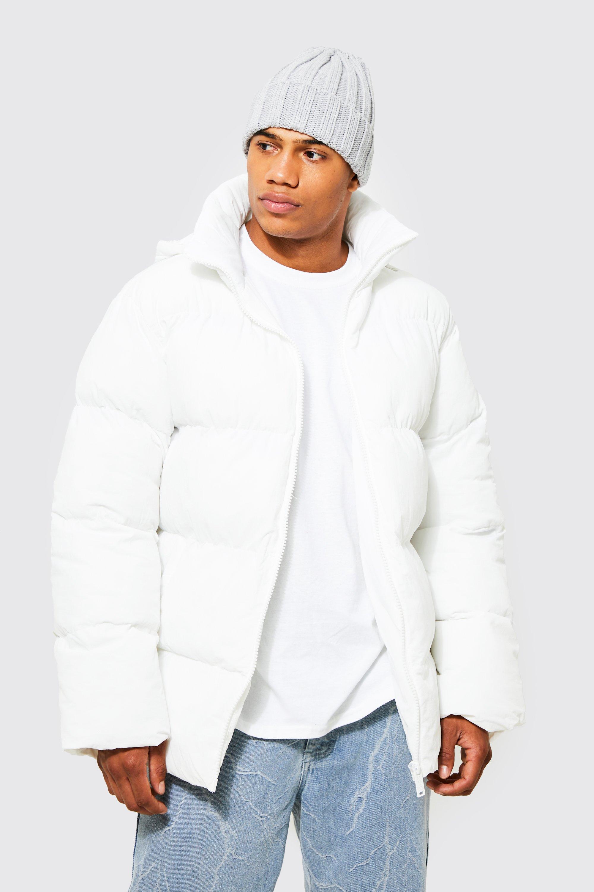 White puffer shop jacket mens