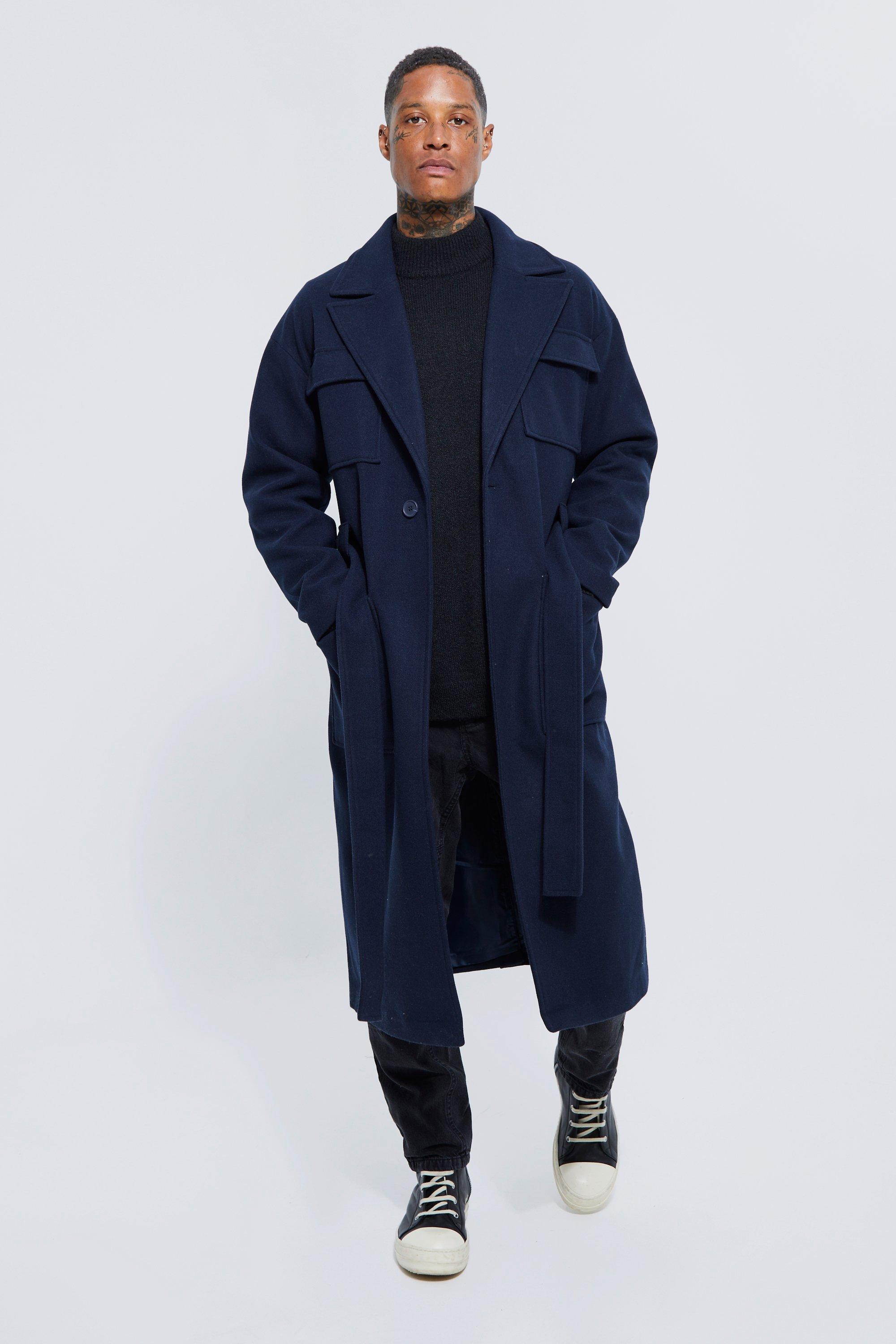 Boohooman best sale longline jacket