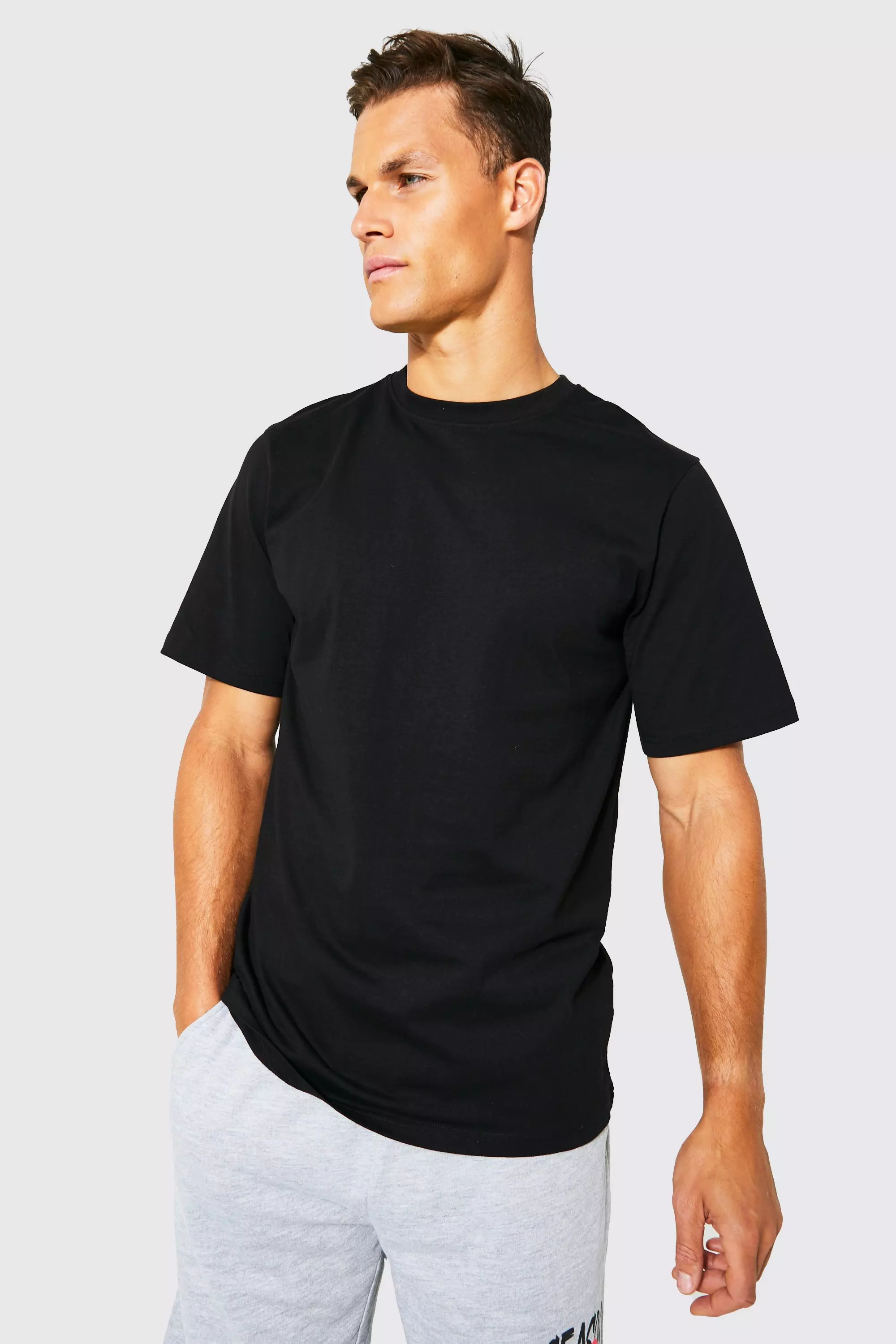 Tall Basic Crew Neck T-shirt Black