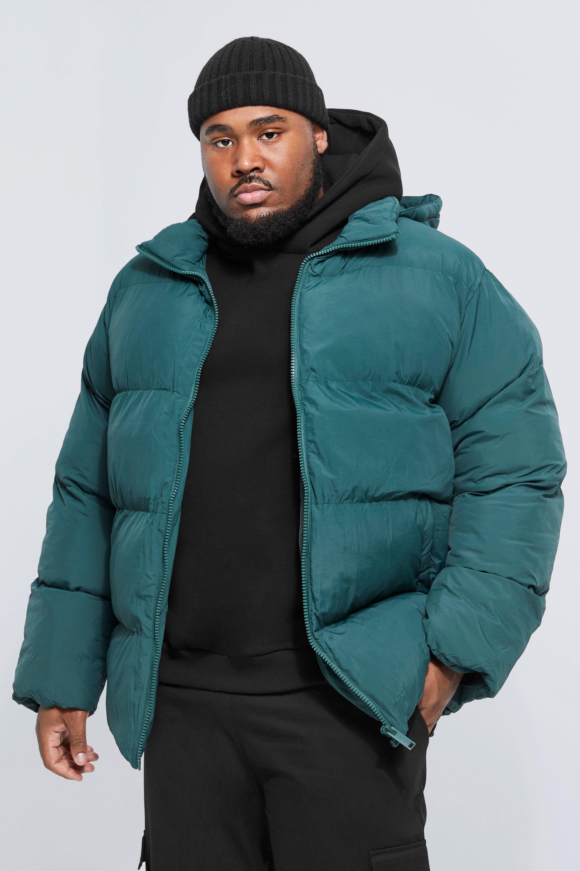 Mens Plus Size Coats & Jackets | XXXL Mens Coats | boohooMAN UK