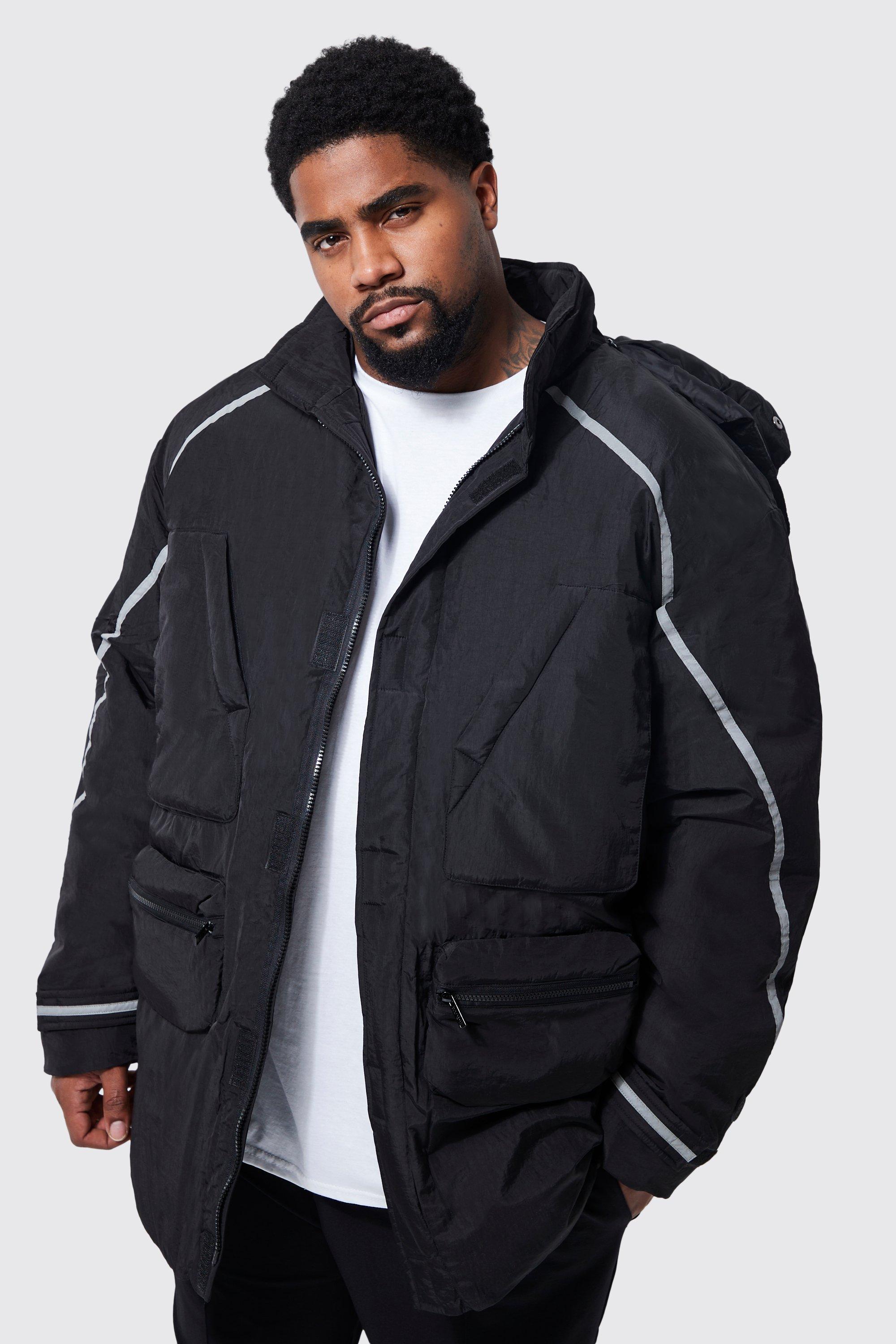 Mens Plus Size Coats & Jackets | XXXL Mens Coats | boohooMAN UK