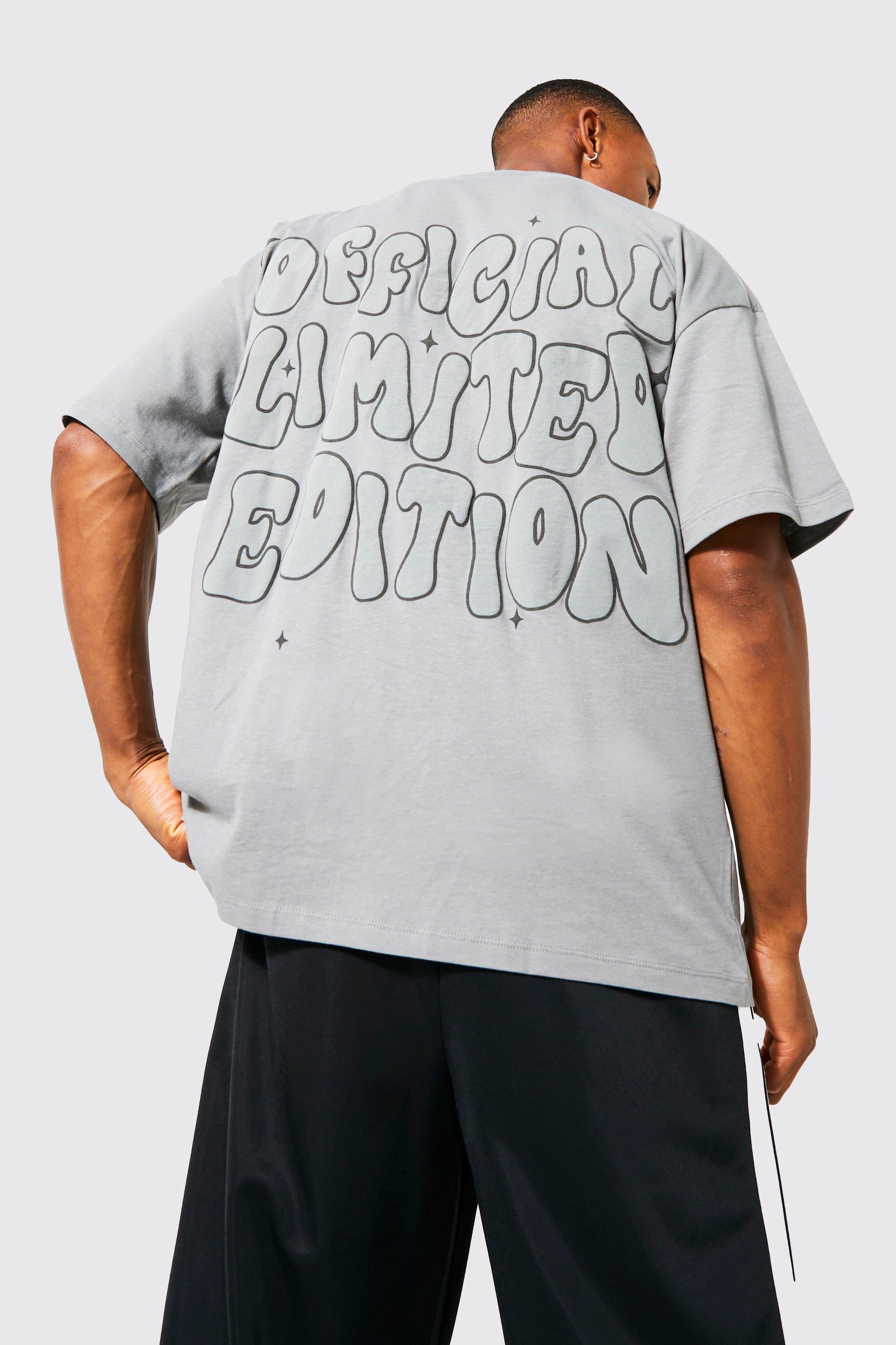 Oversized Official Puff Print T-shirt | boohooMAN USA