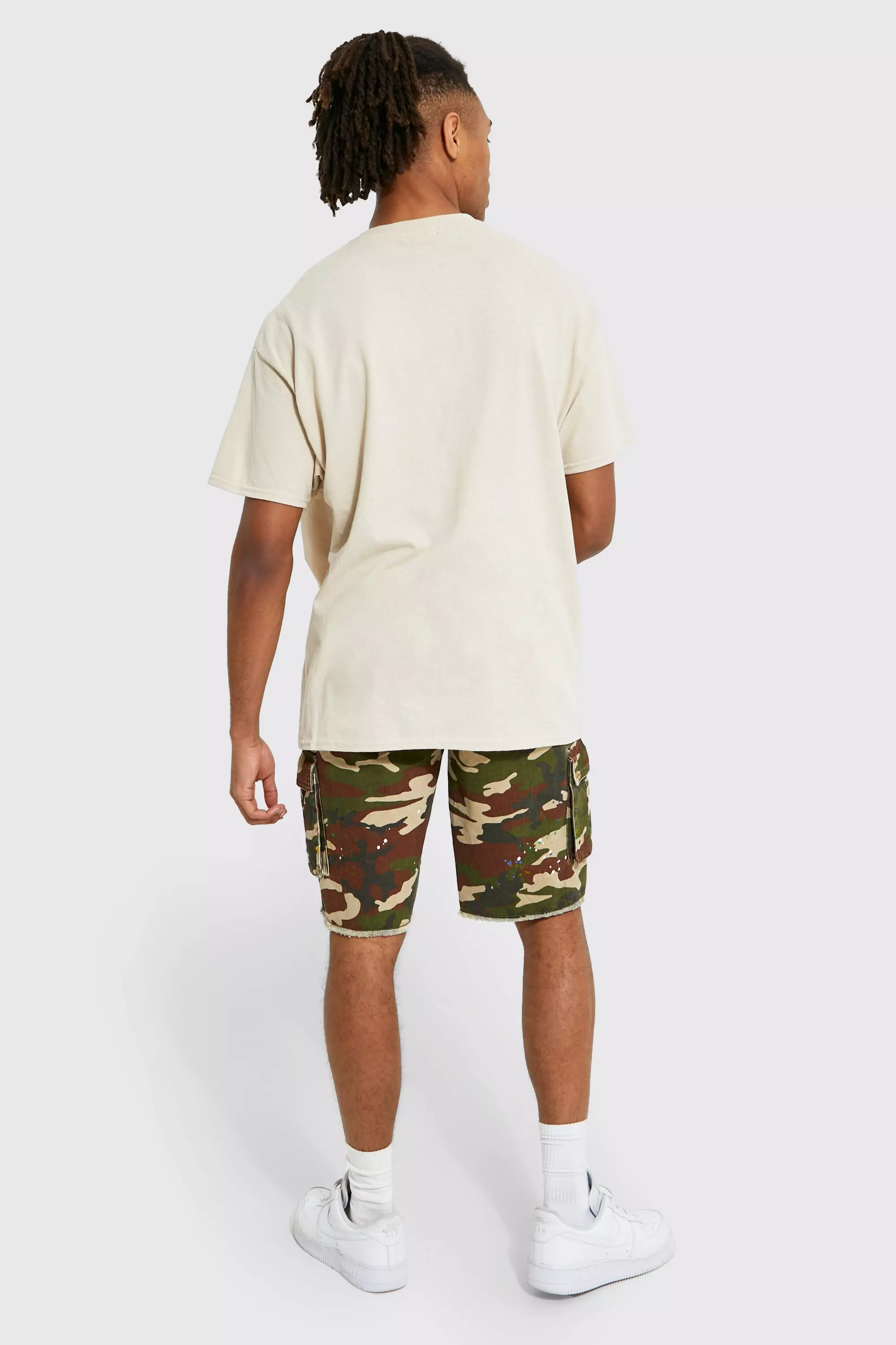 Sand Oversized Worldwide Printed T-shirt alternative image