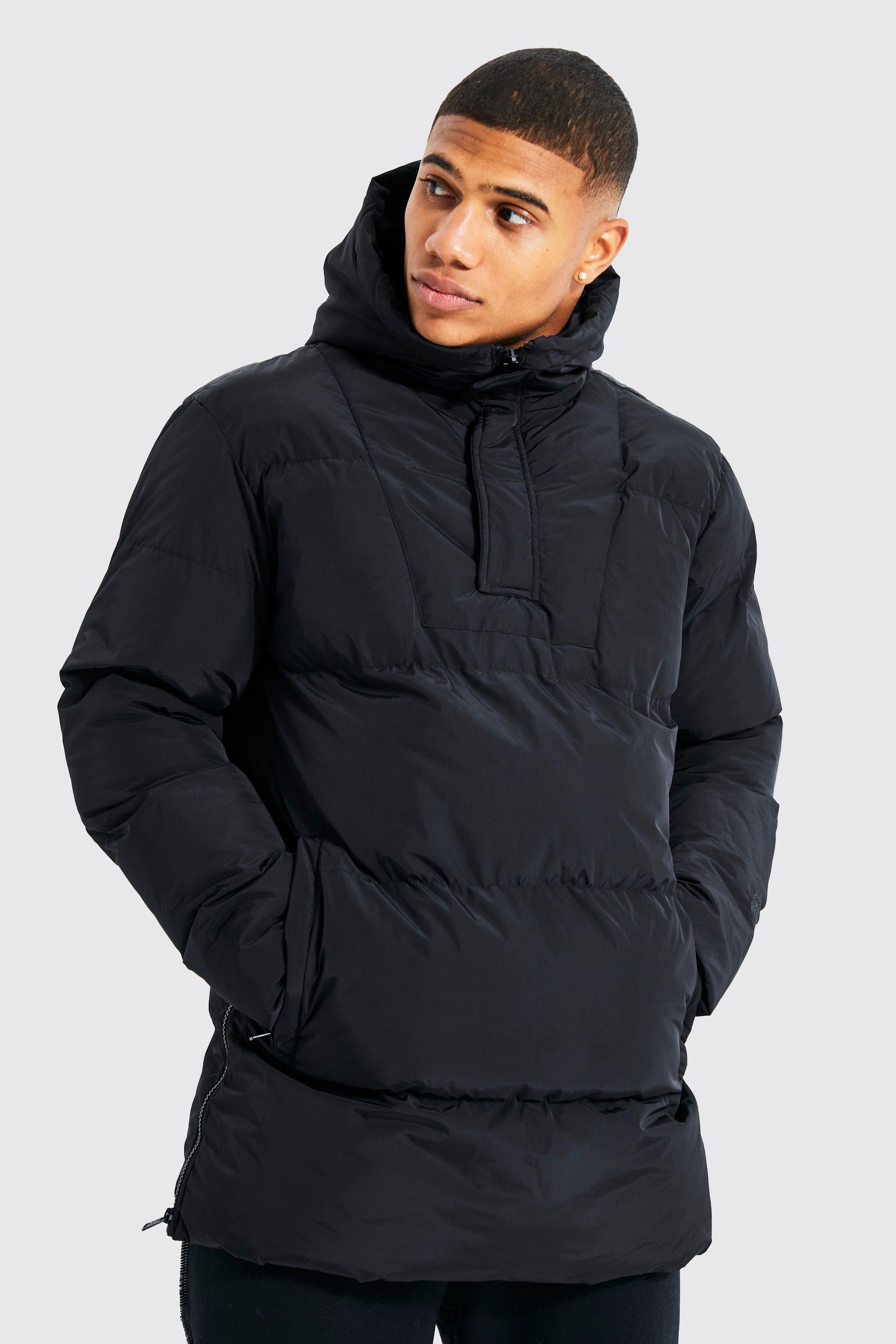 Mens mid length puffer jacket online