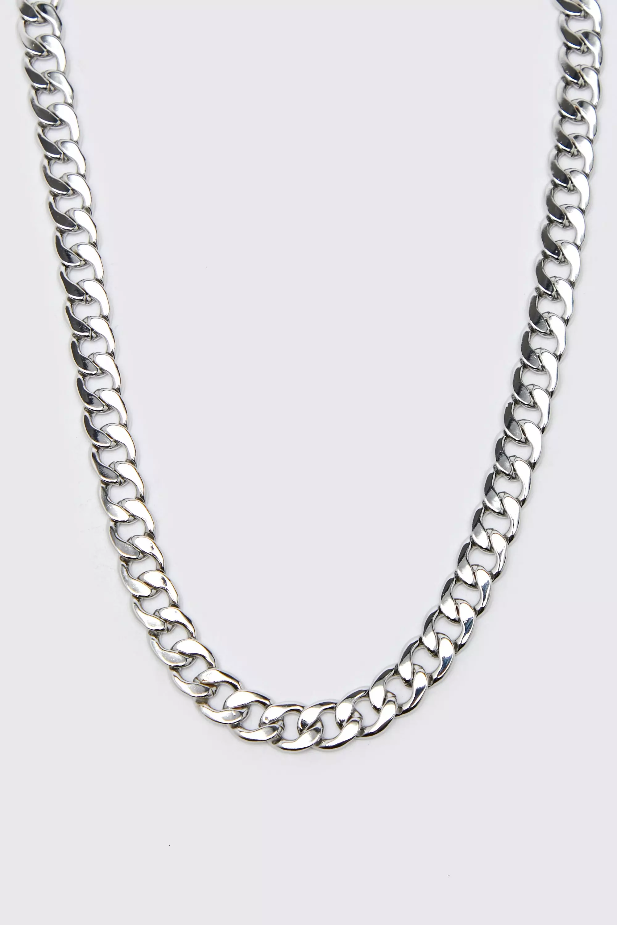 Silver Dikke Cubaanse Schakel Ketting alternatieve afbeelding