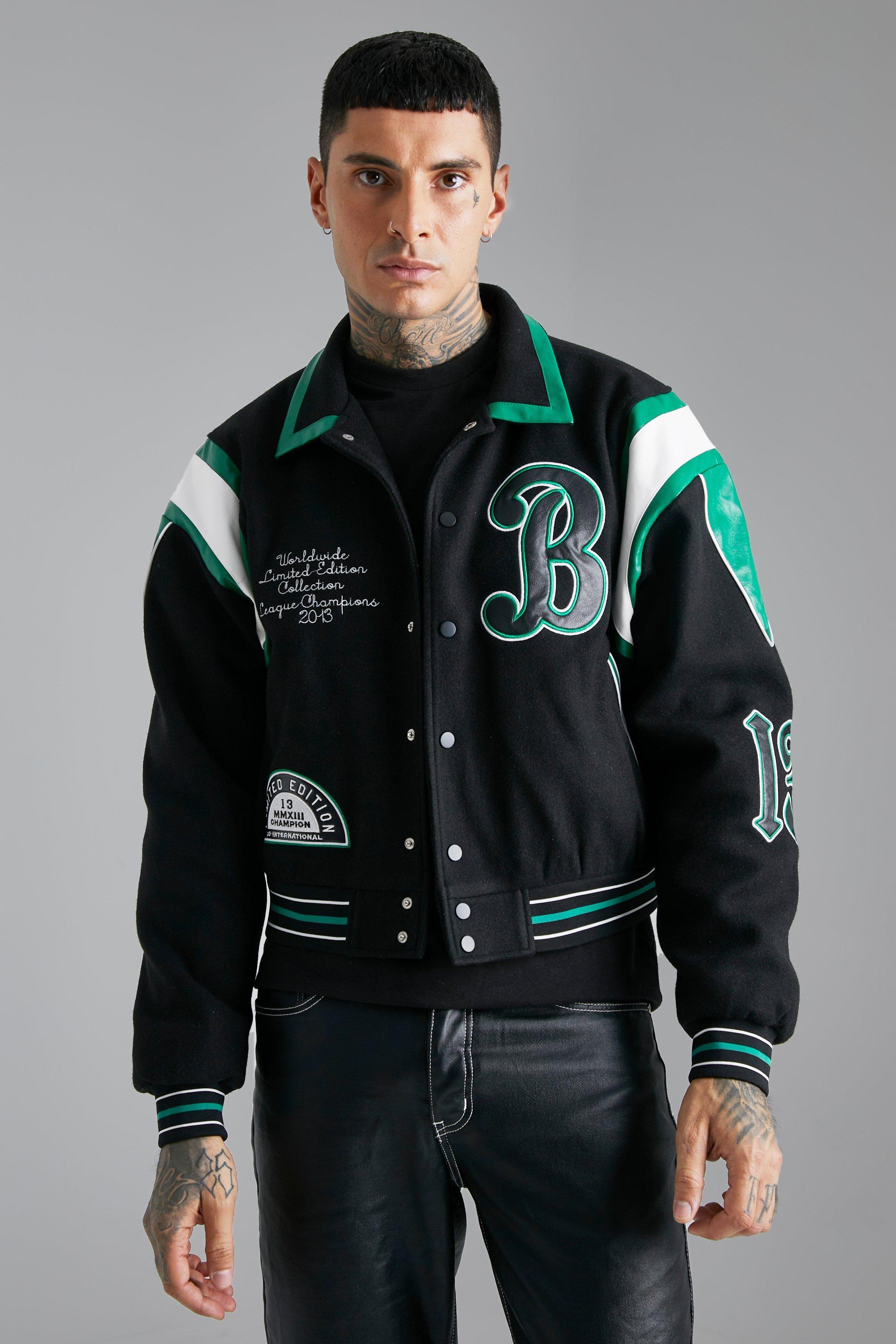 Green Varsity B Jacket