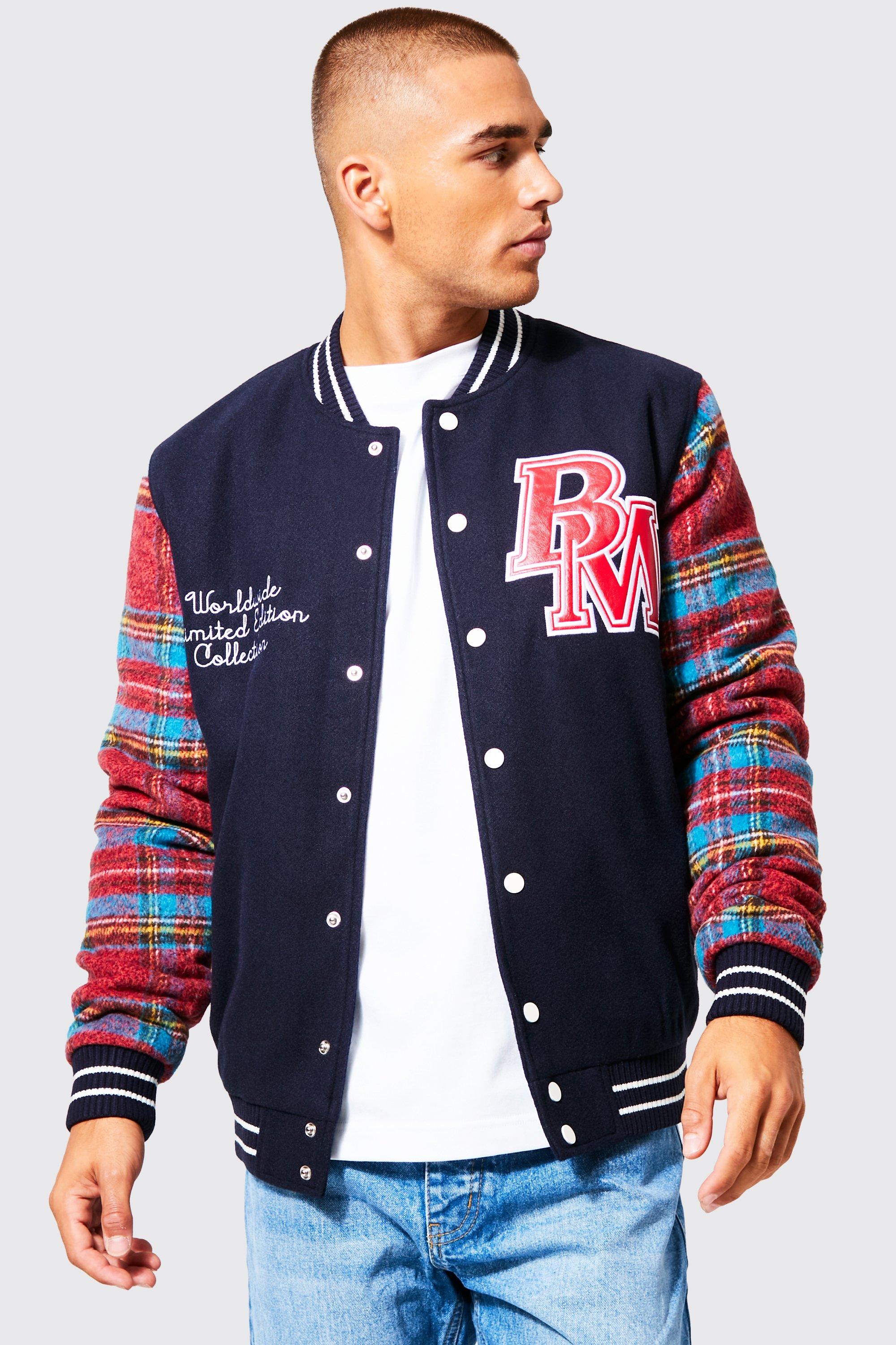 Mens Varsity Jackets | Letterman Jackets | Baseball Jacket | boohooMAN UK