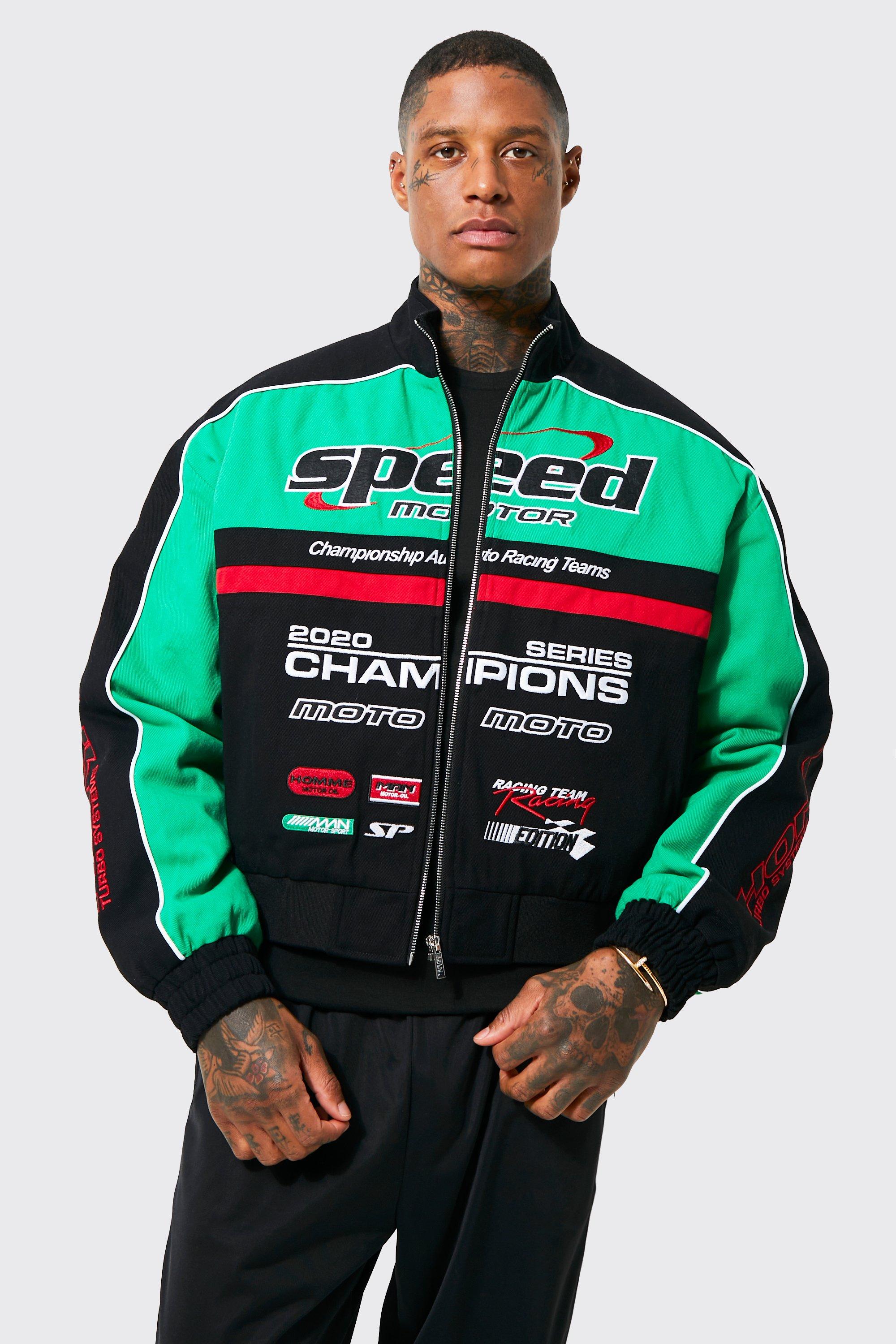 Represent Racing Team Varsity Jacket Racing Green for Men