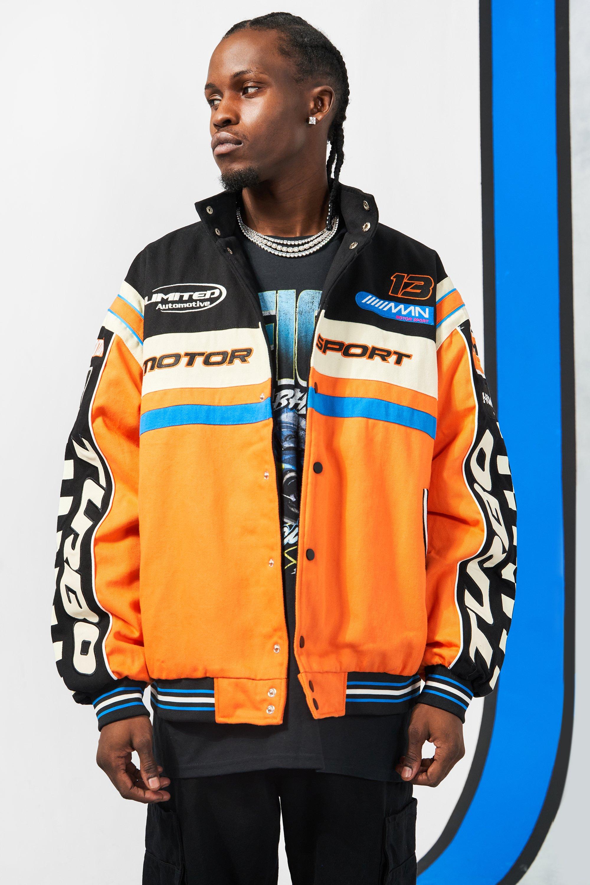 Oversized Limited Automotive Moto Jacket | boohooMAN USA