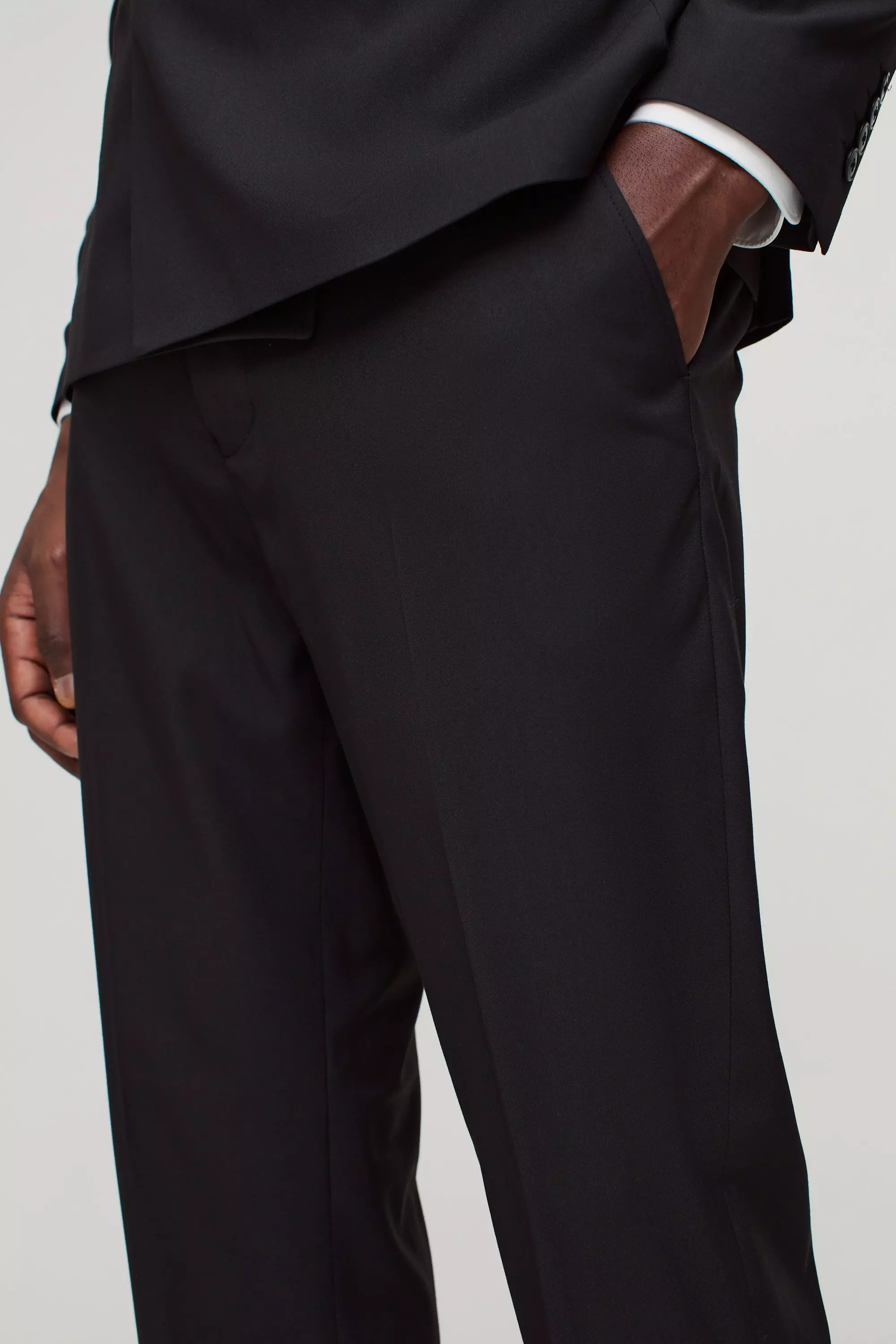 Slim Cropped Dress Pants | boohooMAN USA