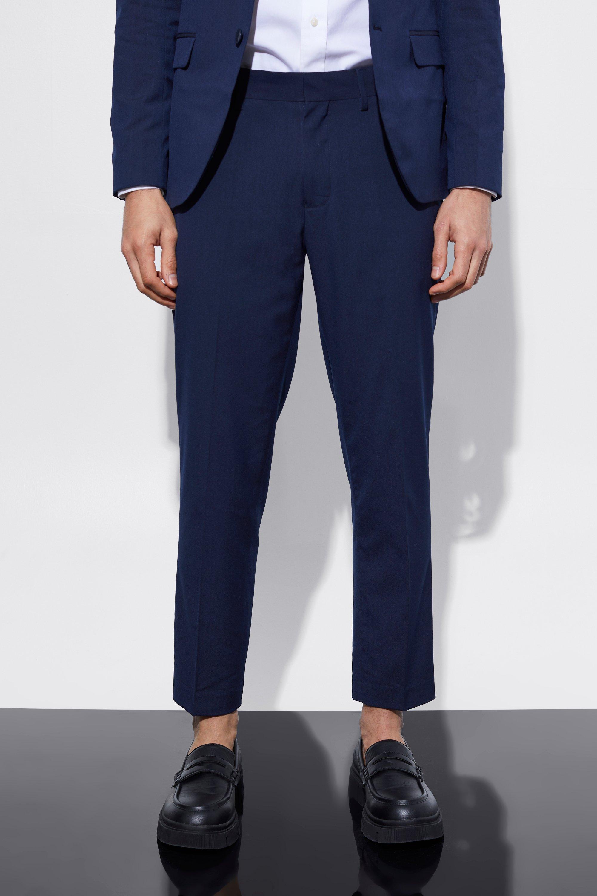 Slim Cropped Suit Pants