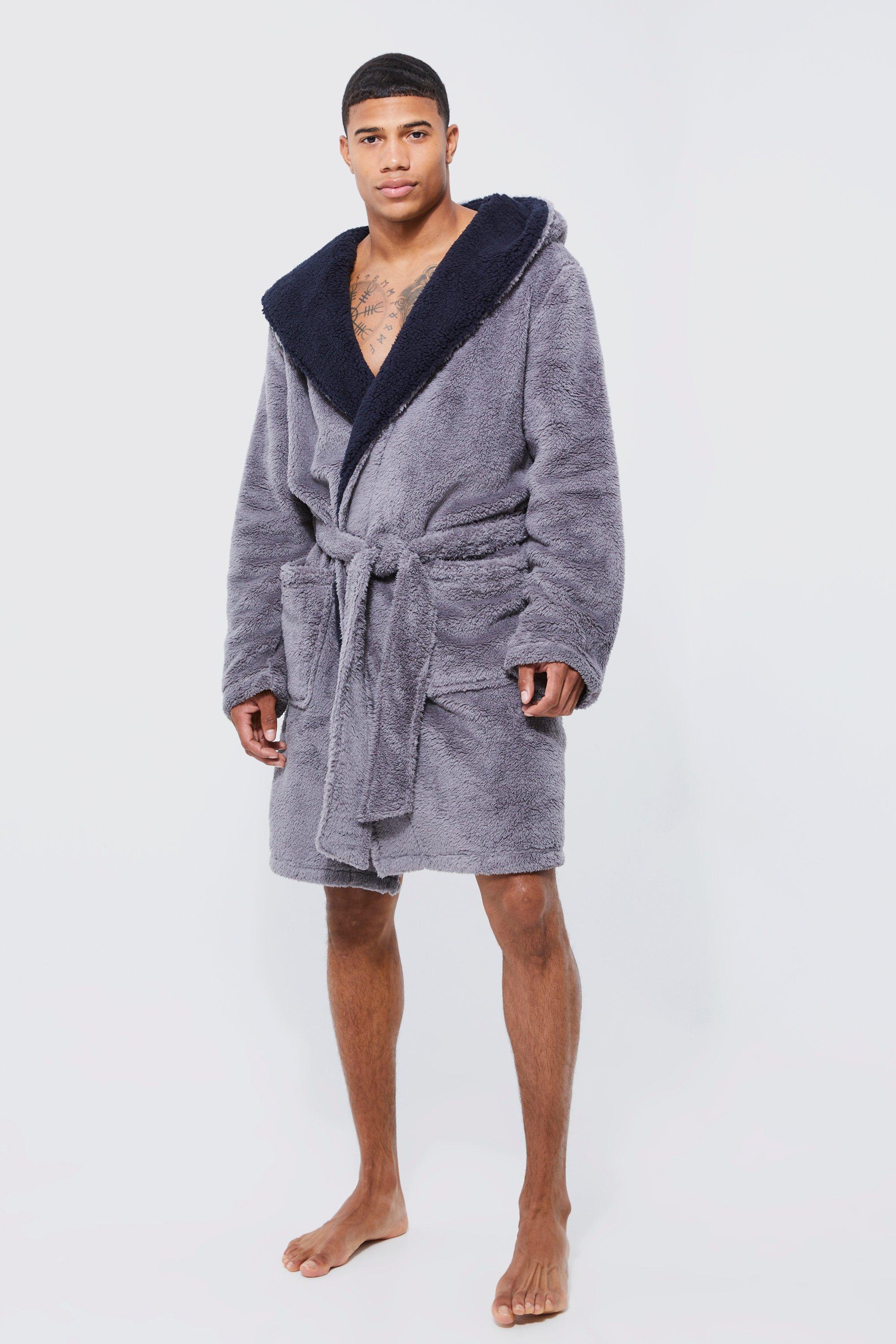 Dressing gown hooded discount mens