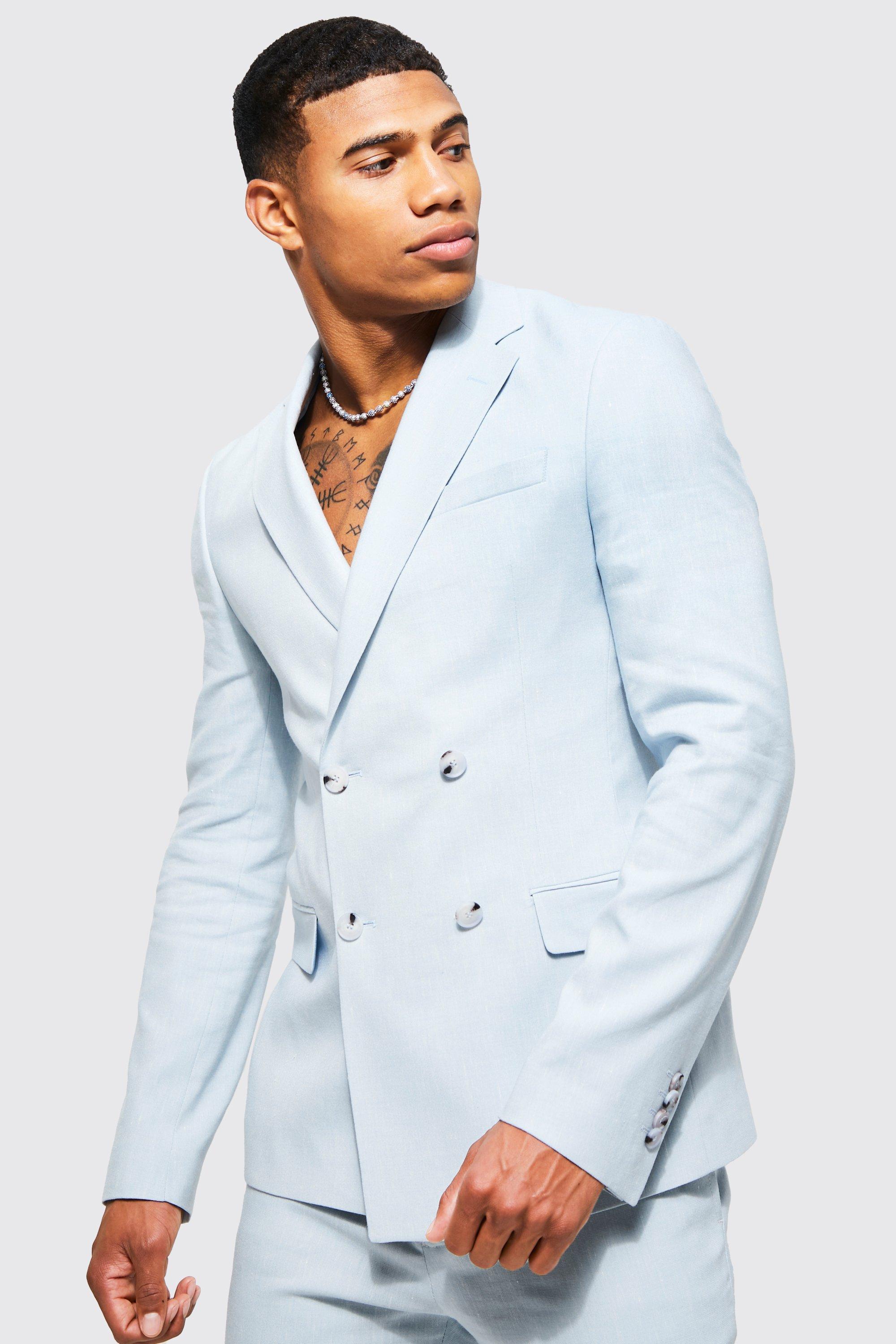 Veste de costume cintrée , Light blue