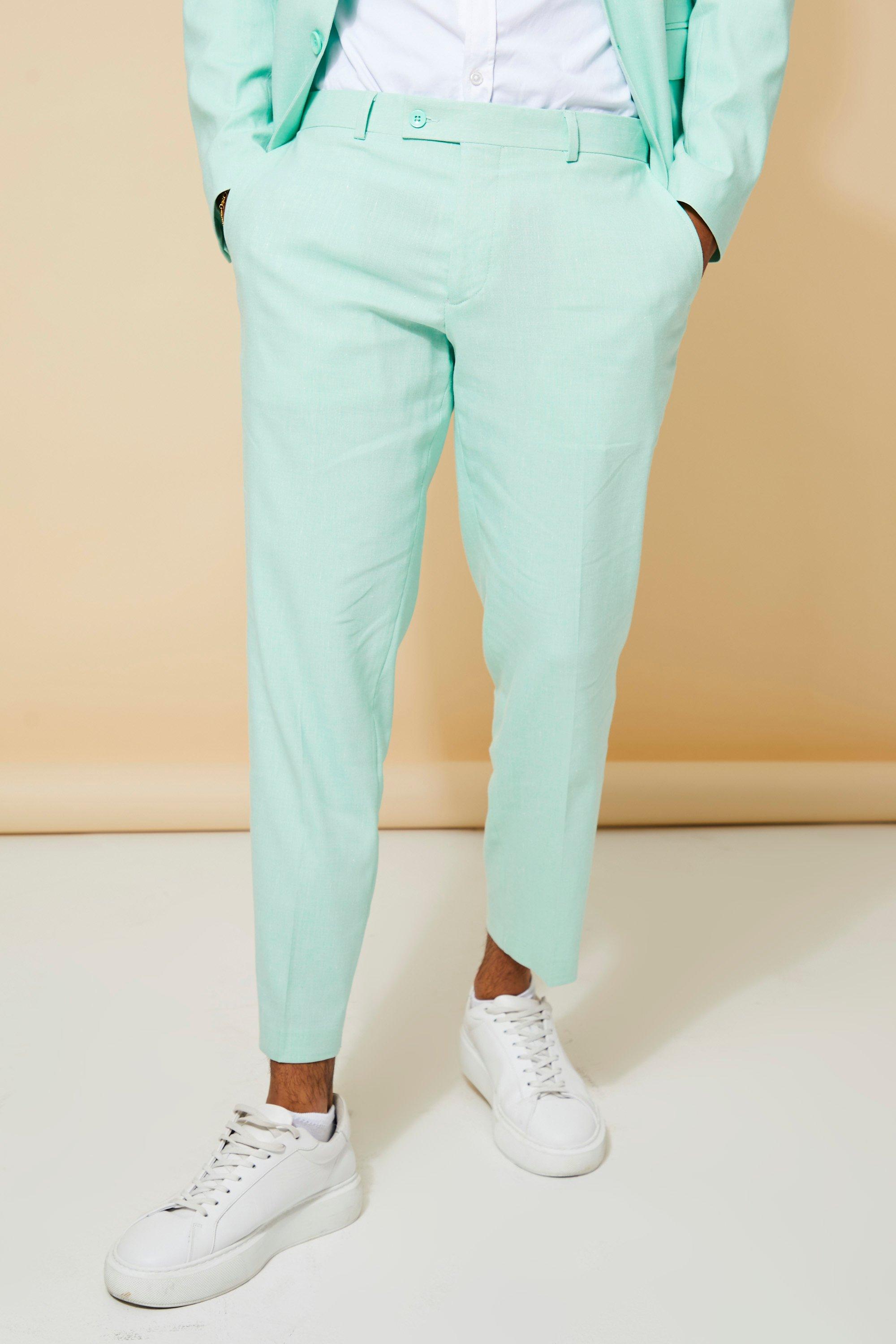 Italian Linen Mint Green Pants