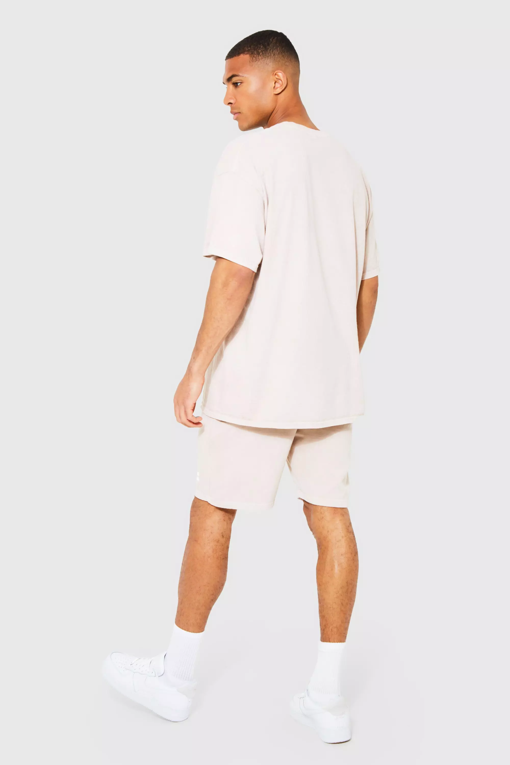 Pink Oversized Worldwide T-shirt And Short Set alternative image