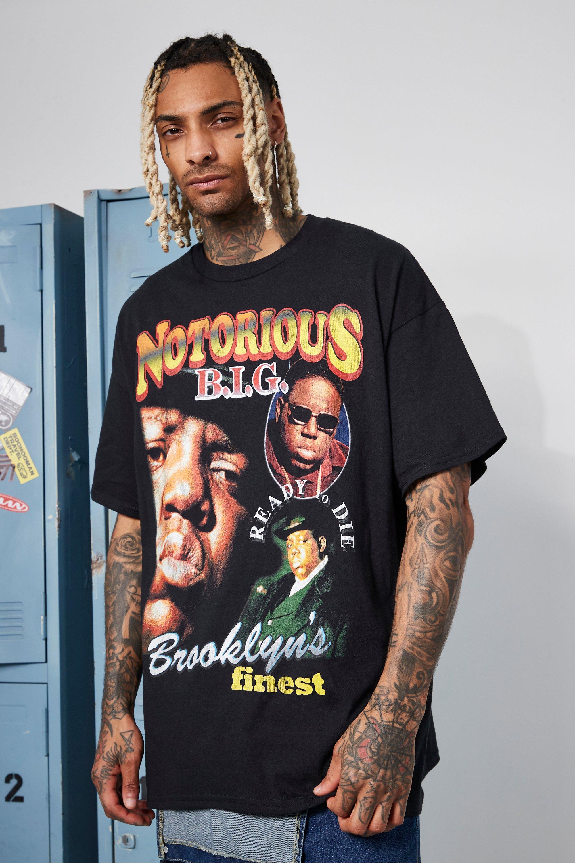 Oversized Vintage Biggie License T-shirt | boohooMAN USA