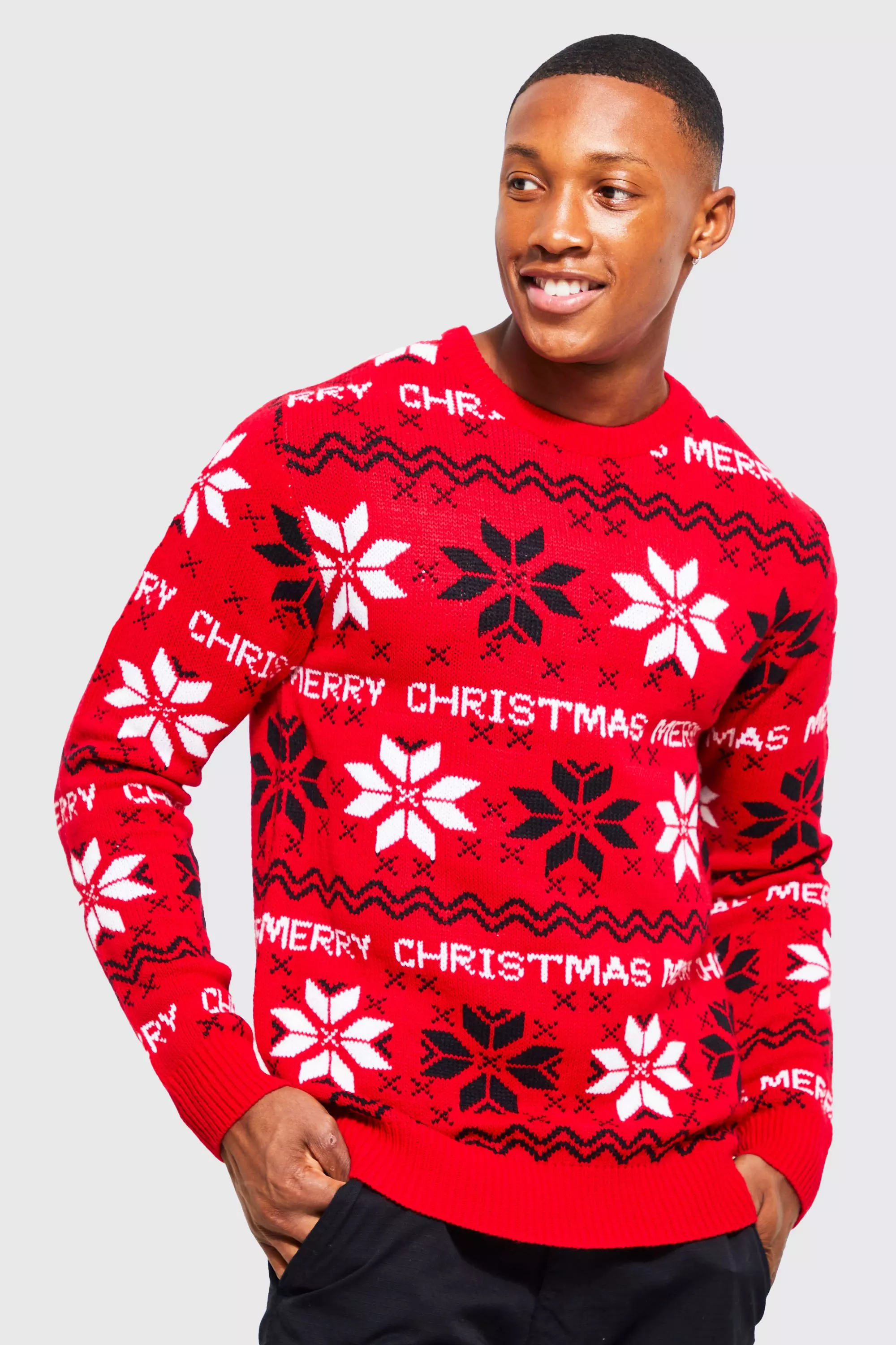Merry Christmas Weihnachtspullover, Red alternatives Bild