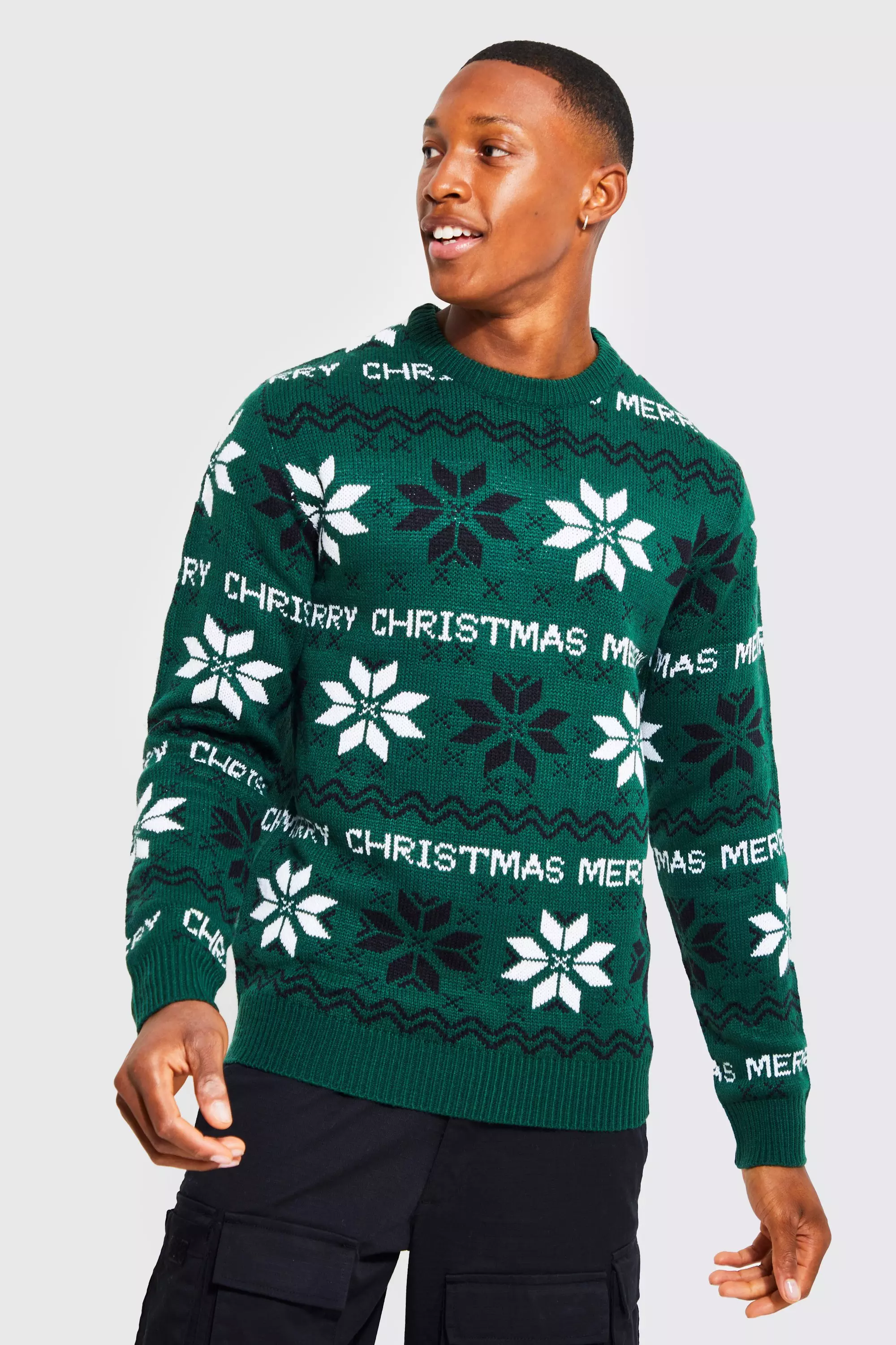 Forest Merry Christmas Fairisle Jumper alternative image