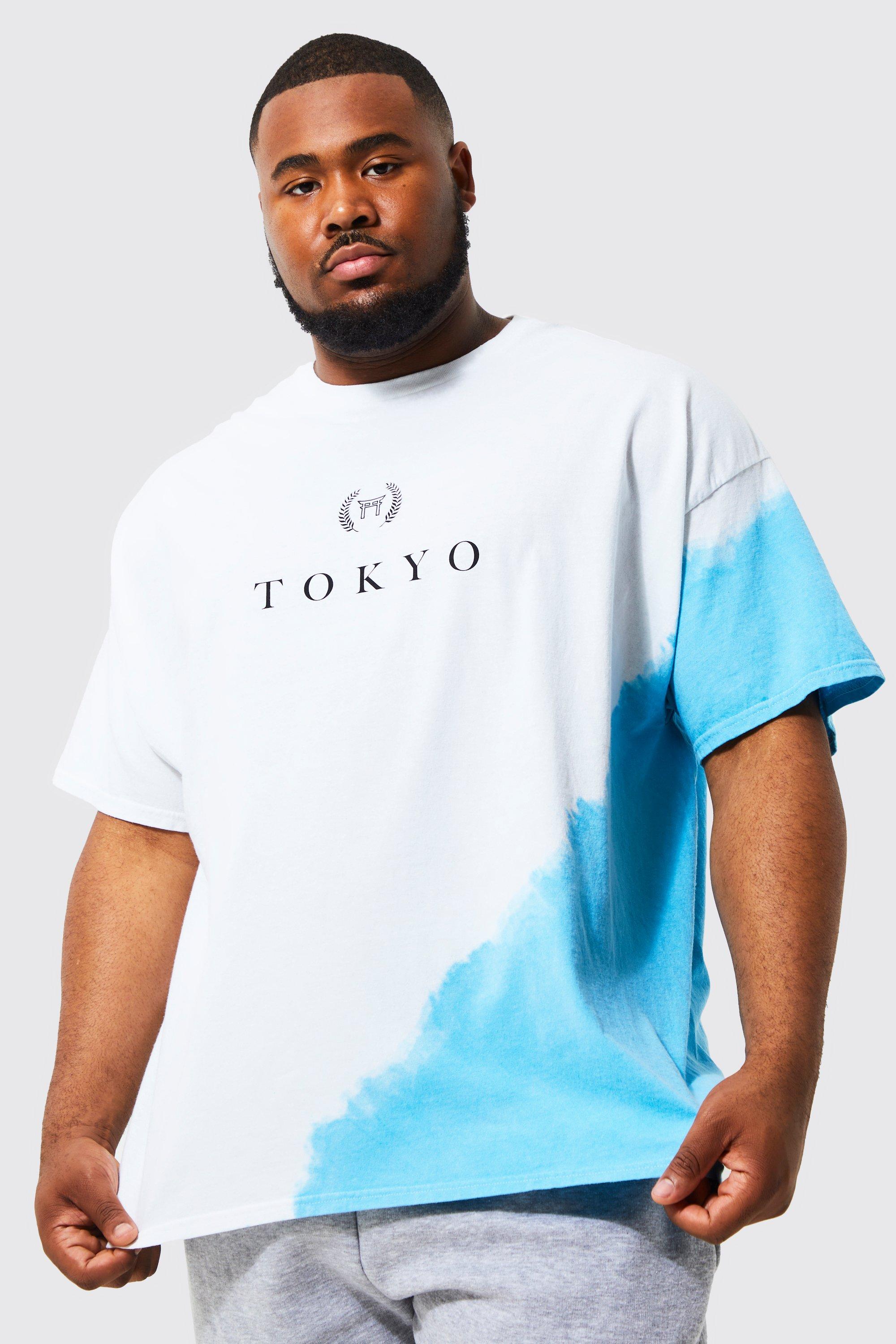 T-shirt para hombre oversize manga corta con tie dye unser Ref. 824295